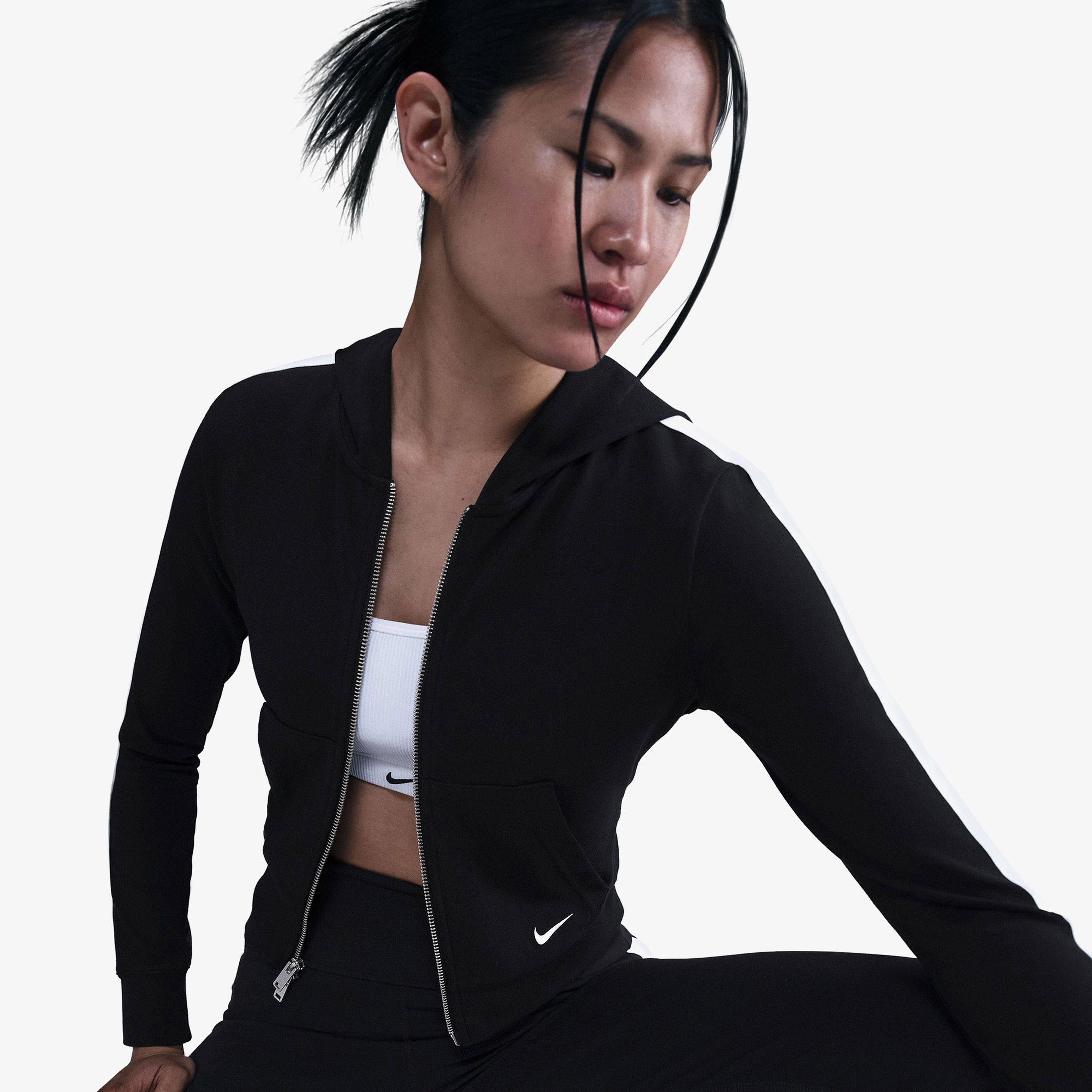 Nike Sportswear Full-Zip Hooded Kadın Siyah Hoodie