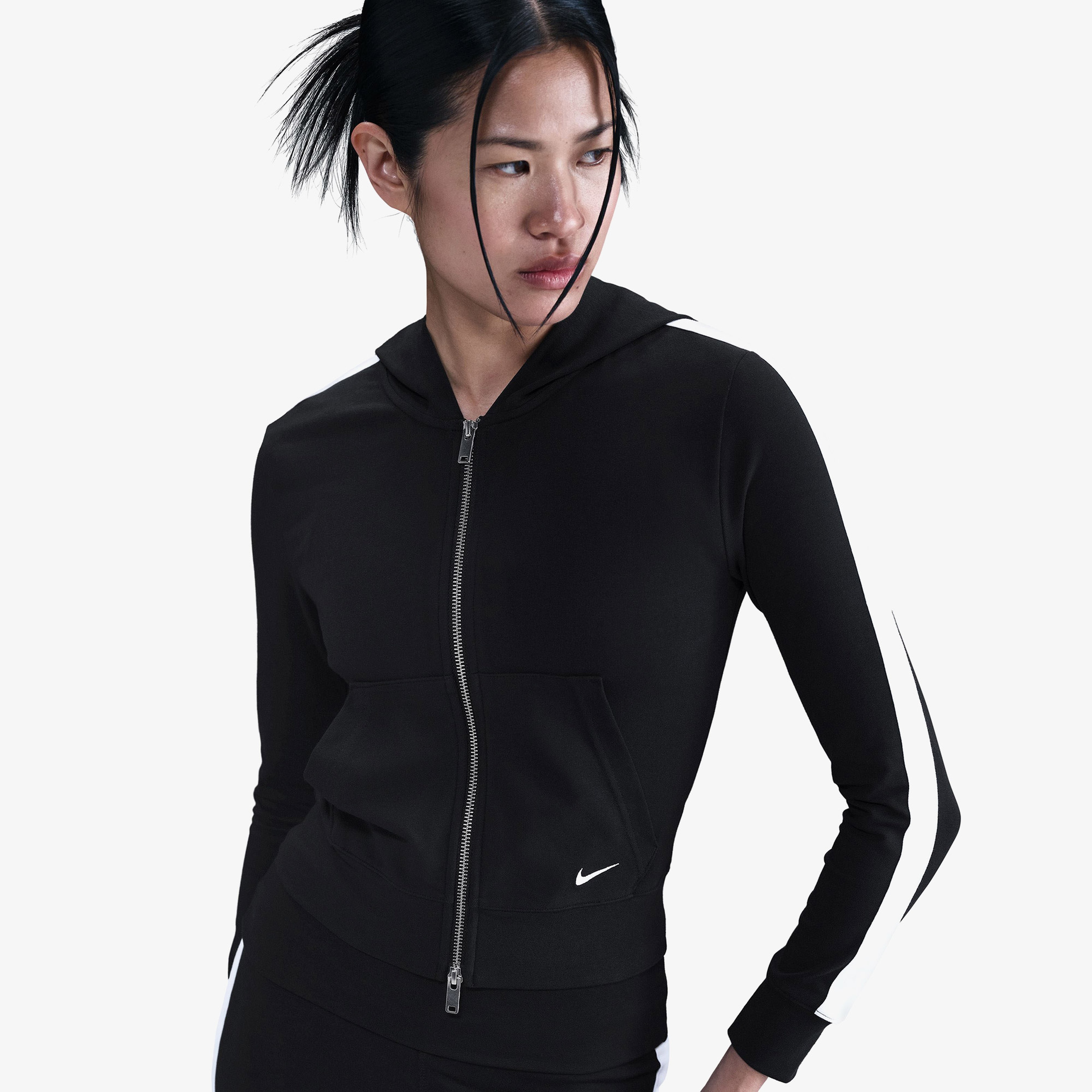 Nike Sportswear Full-Zip Hooded Kadın Siyah Hoodie