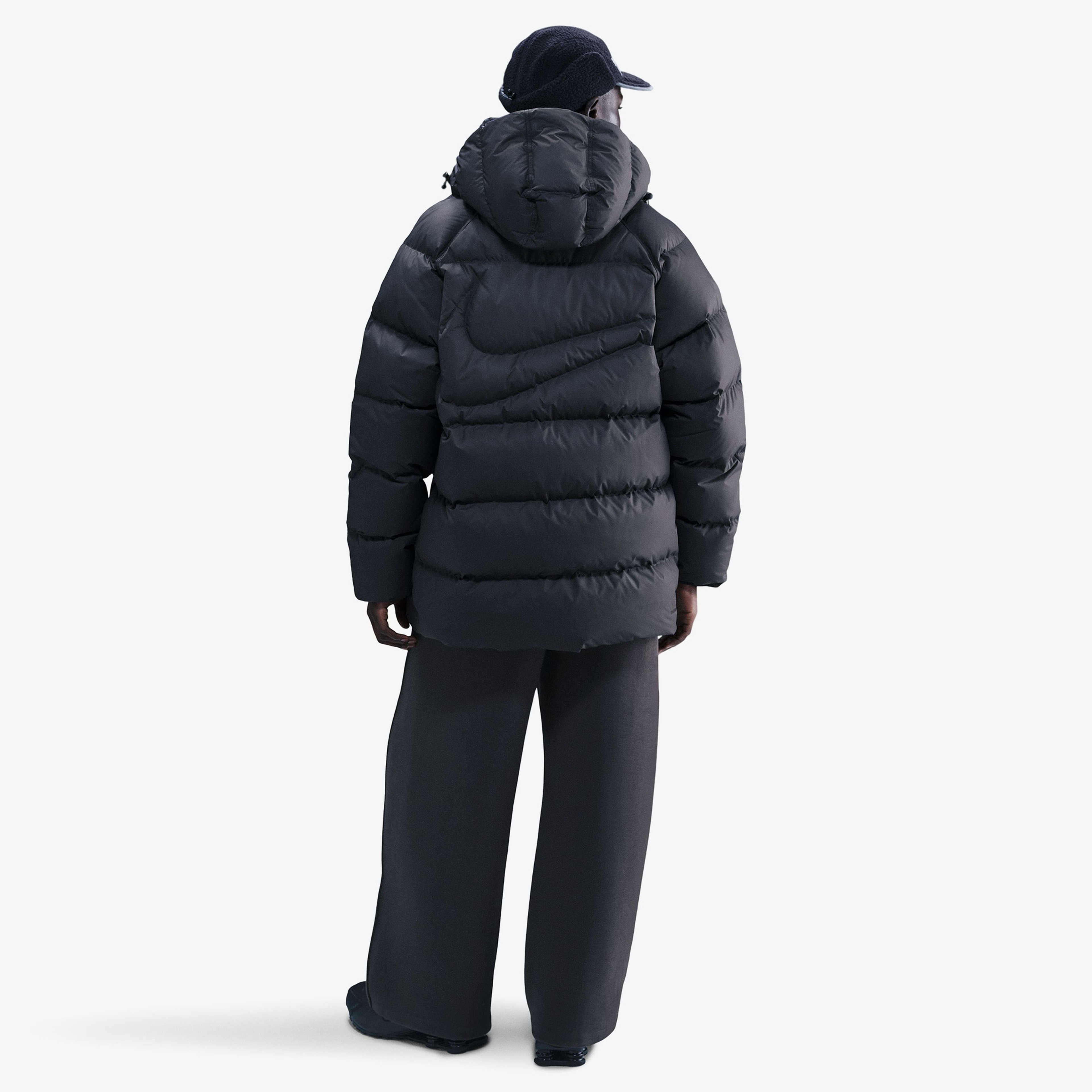 Nike Sportswear Therma-Fit Club Parka Erkek Siyah Mont