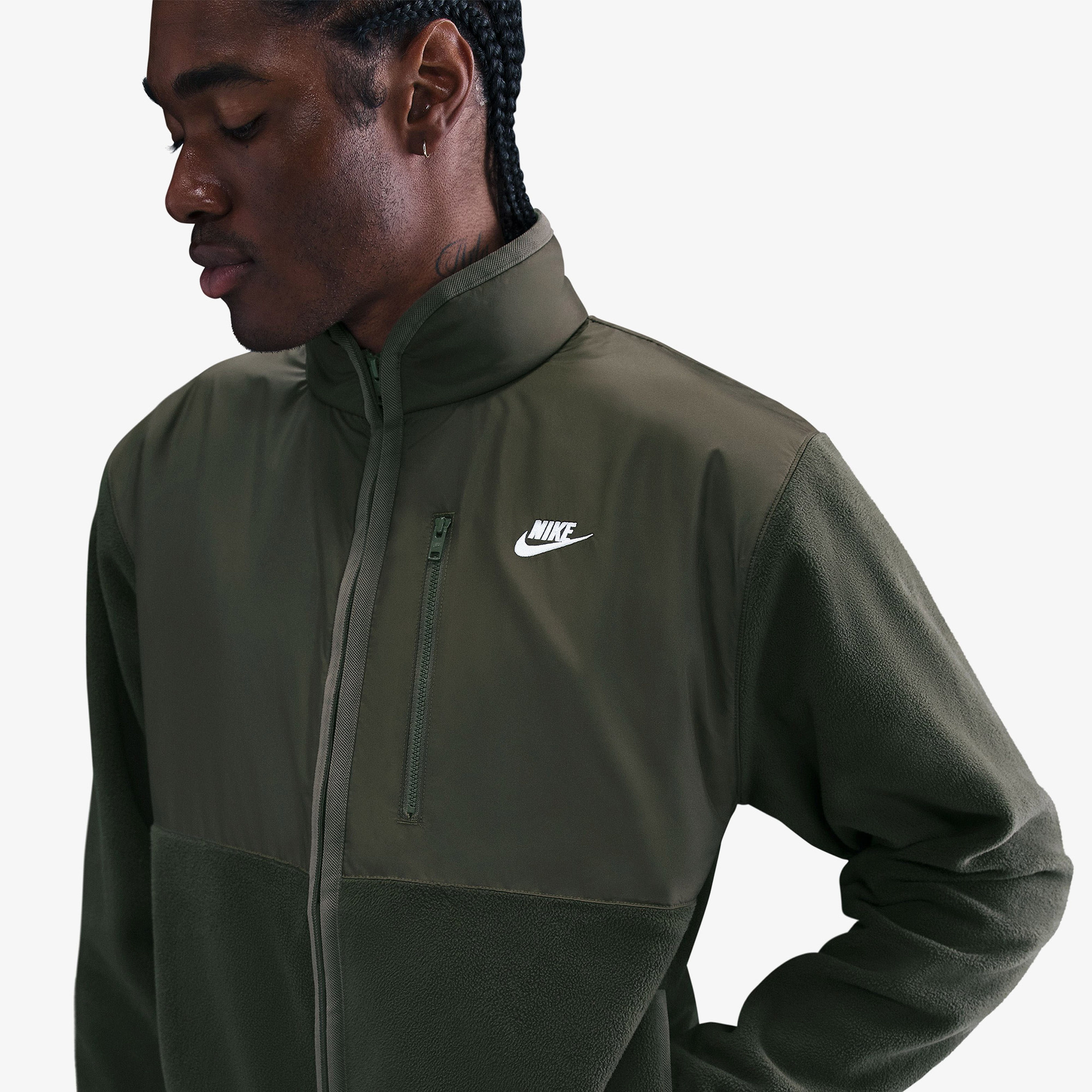 Nike Sportswear Club Winterized Erkek Yeşil Ceket