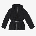 Calvin Klein Classic Belted Çocuk Siyah Mont