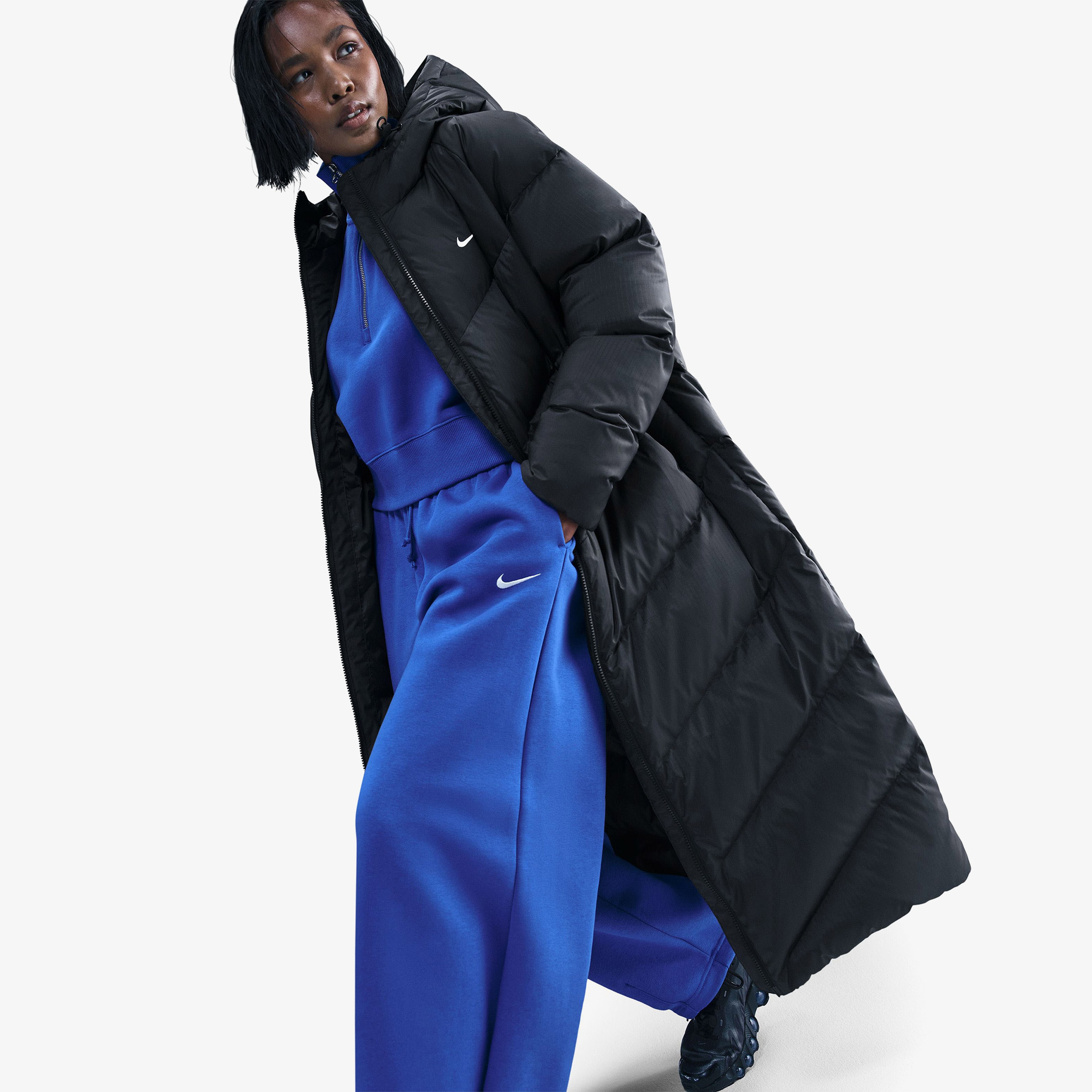 Nike Sportswear Storm-Fit Windpuffer Kadın Siyah Mont