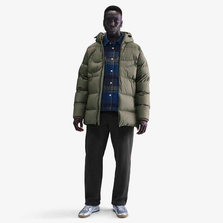 Nike Sportswear Therma-Fit Club Parka Erkek Haki Mont