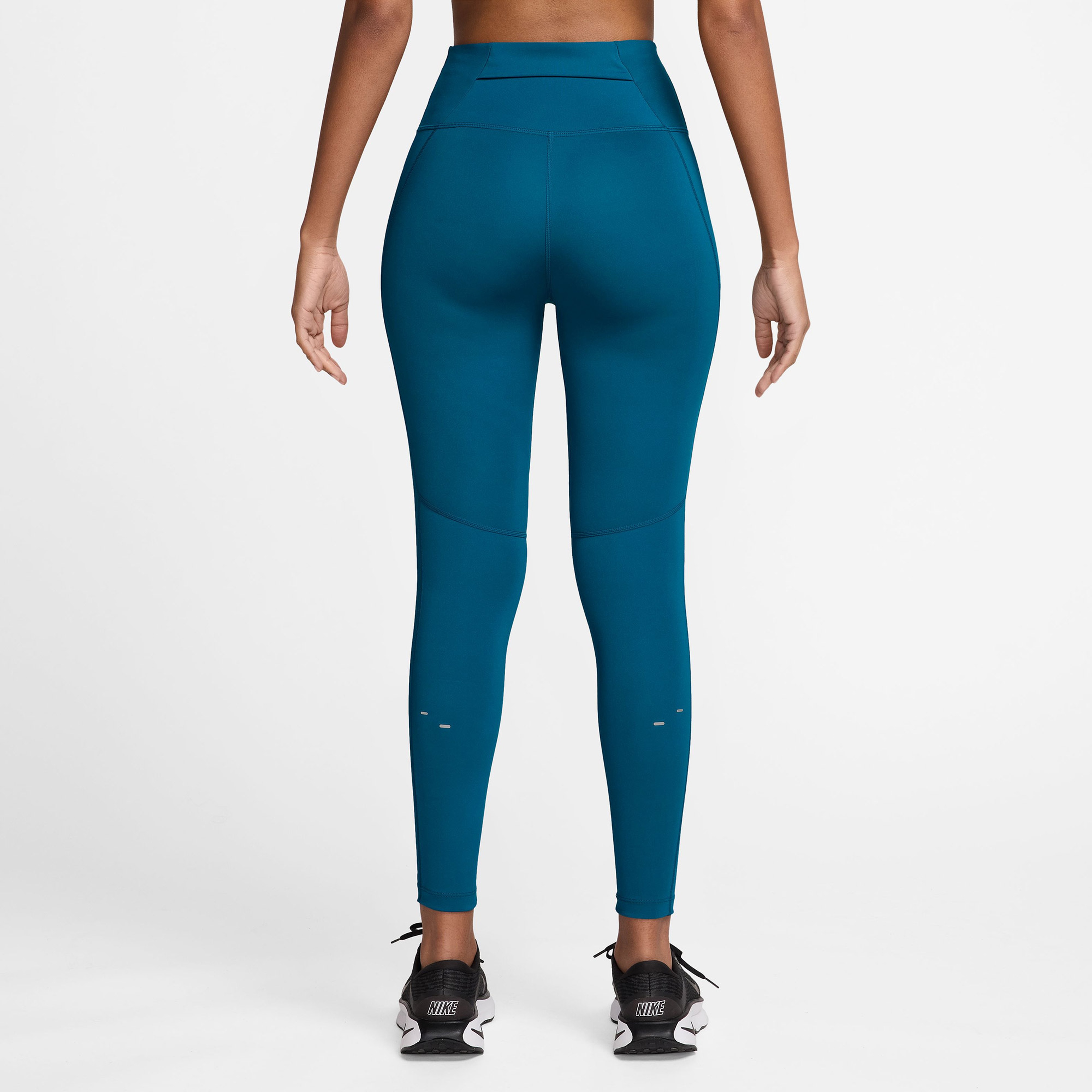 Nike Dri-Fit Tempo Swoosh Run Kadın Mavi Tayt