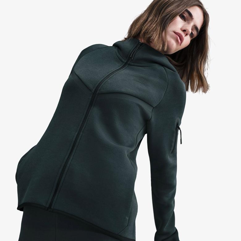 Nike Tech Fleece Kadın Yeşil Sweatshirt