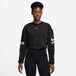Nike Pro Dri-Fit Fleece Kadın Siyah Sweatshirt