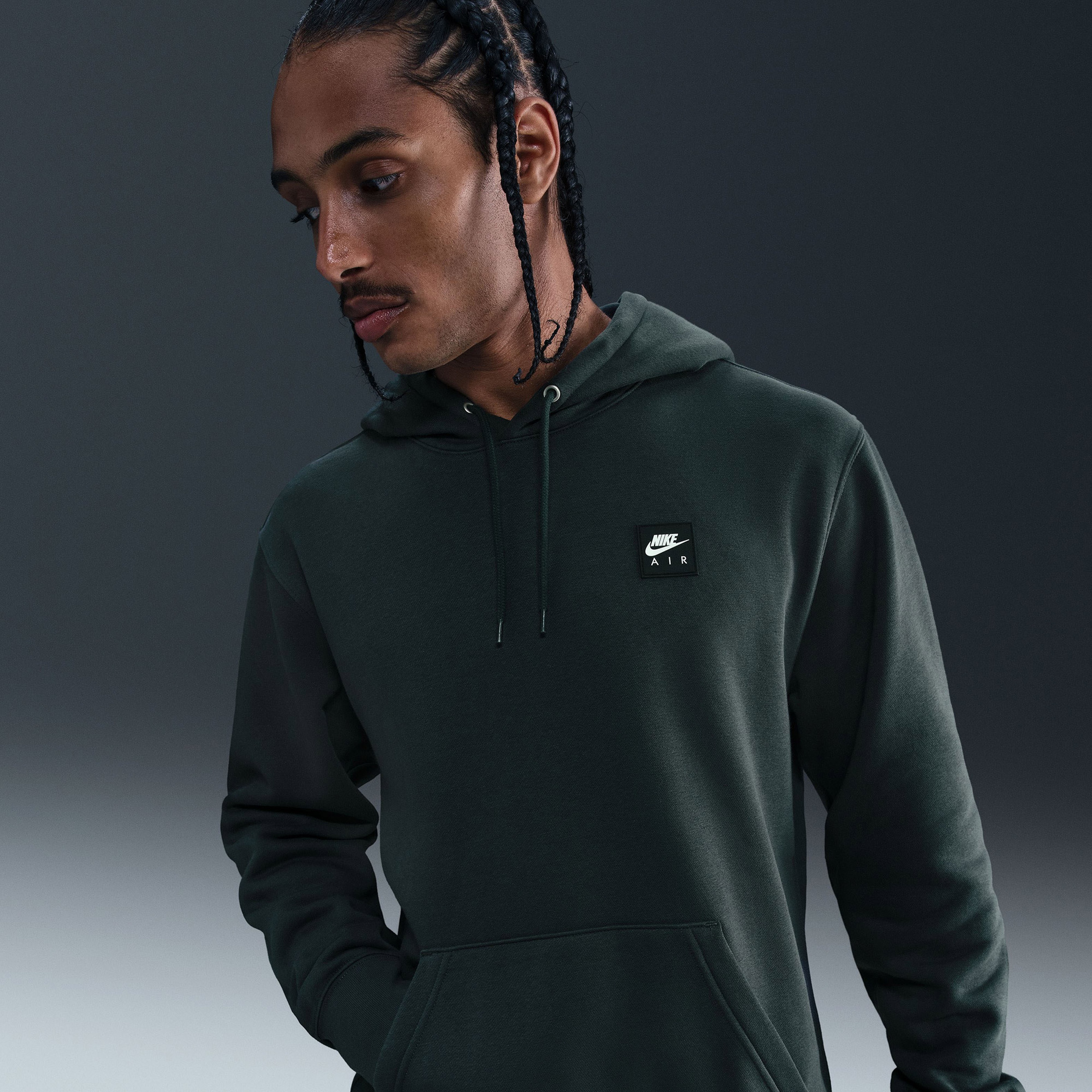 Nike Air Pullover Erkek Yeşil Kapüşonlu Hoodie
