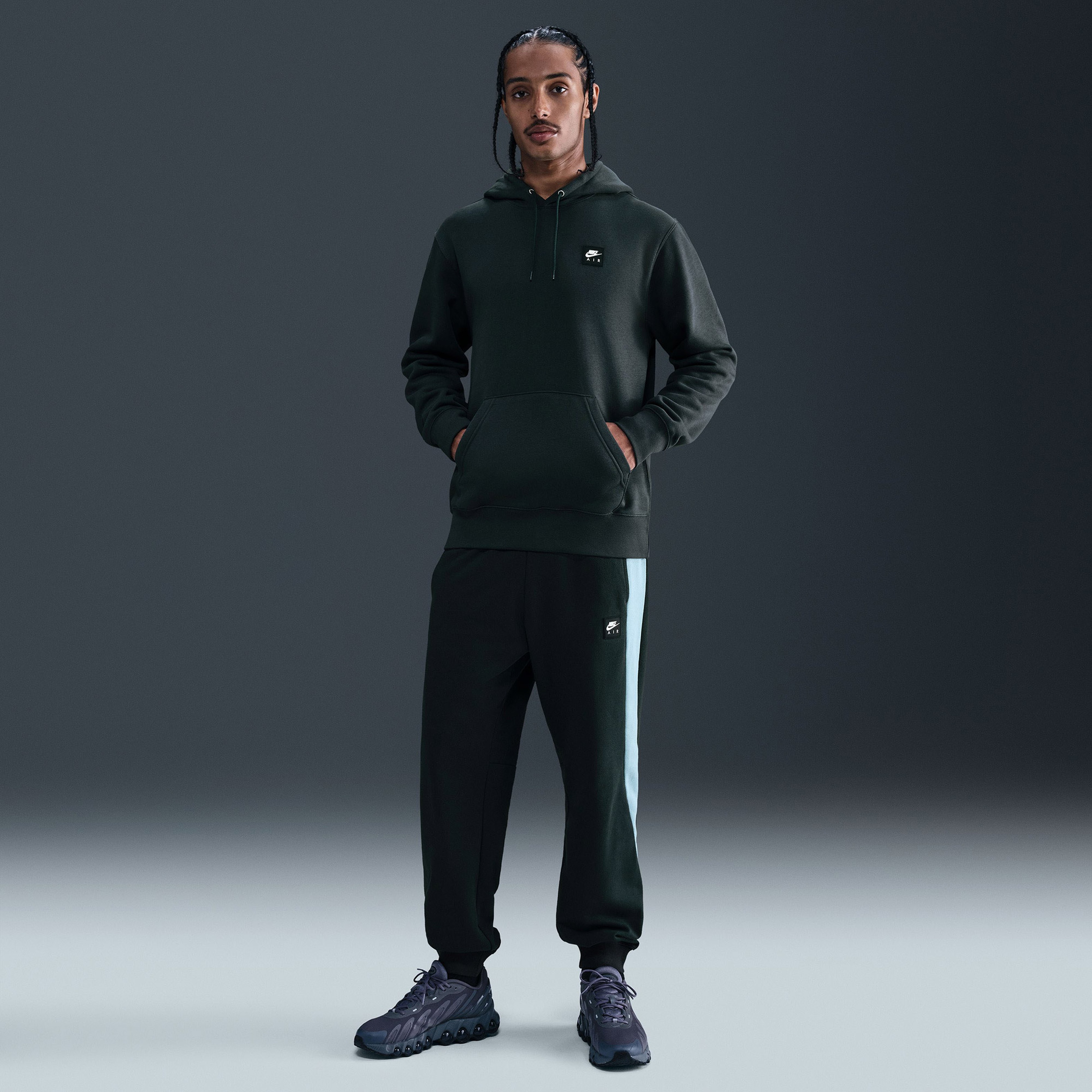 Nike Air Pullover Erkek Yeşil Kapüşonlu Hoodie
