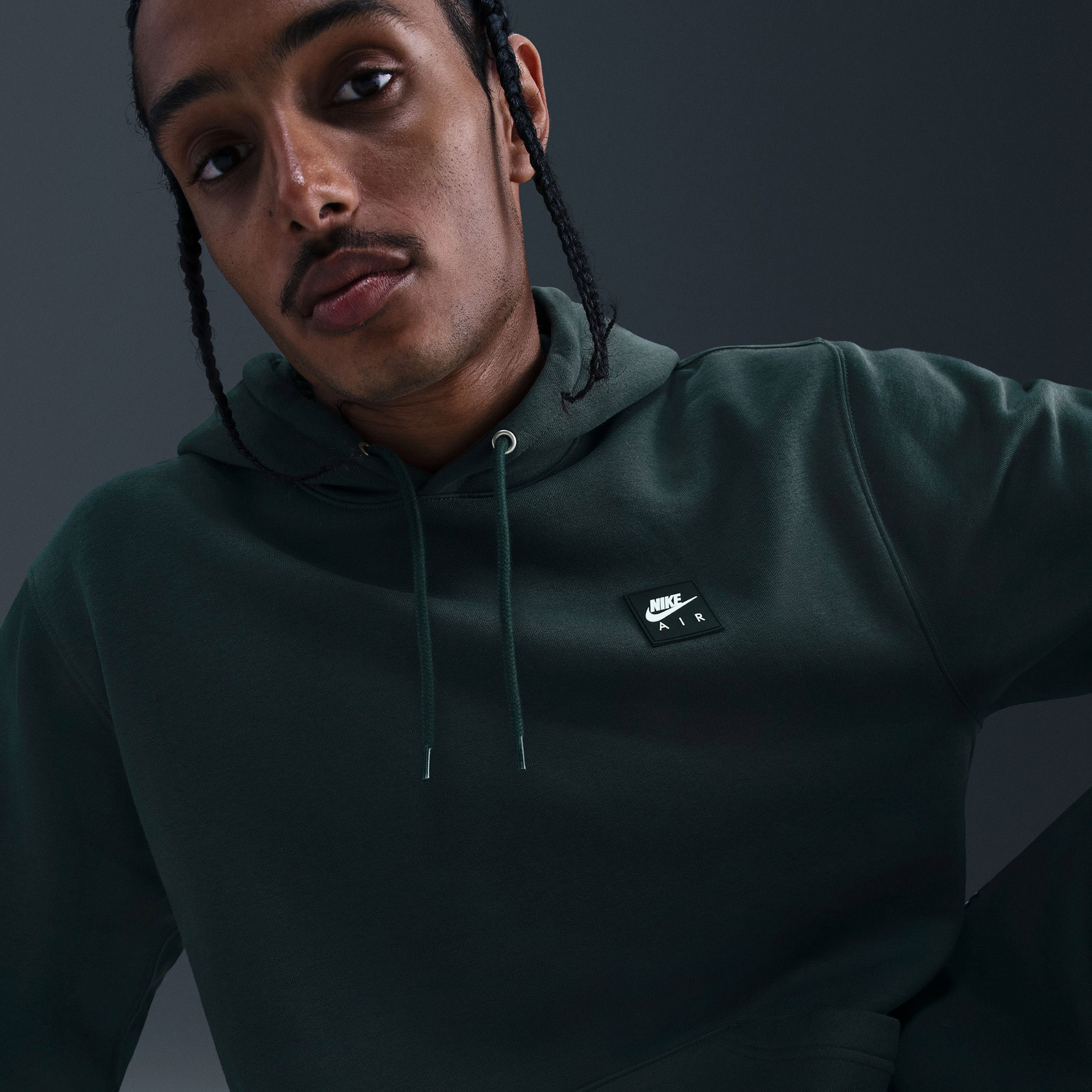 Nike Air Pullover Erkek Yeşil Kapüşonlu Hoodie
