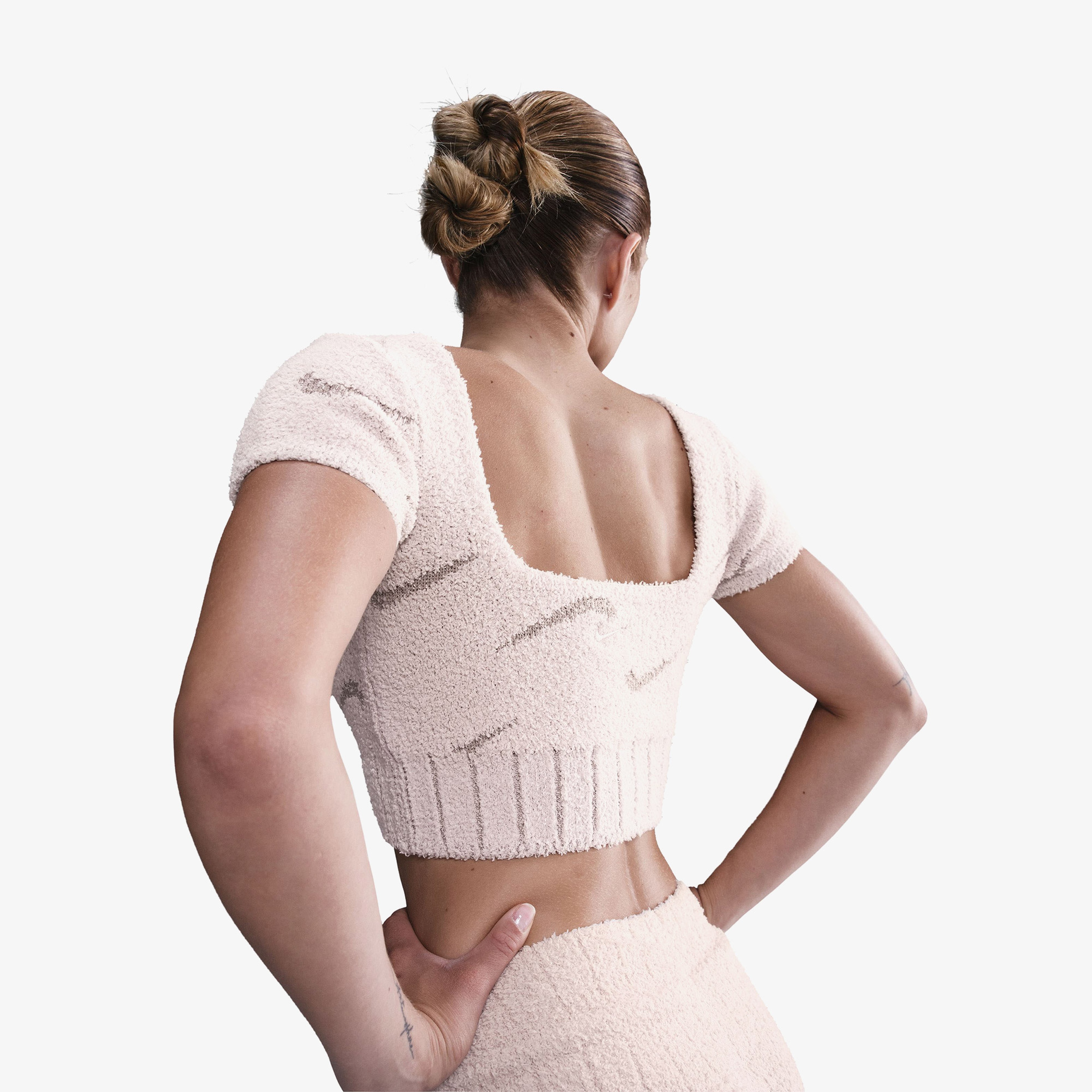 Nike Sportswear Phoenix Cozy Bouclé Kadın Pembe Crop T-Shirt