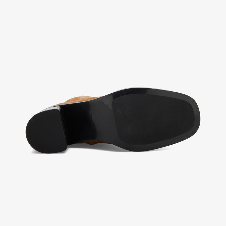 Calvin Klein Block Heel Zip  Kadın Kahverengi Bot