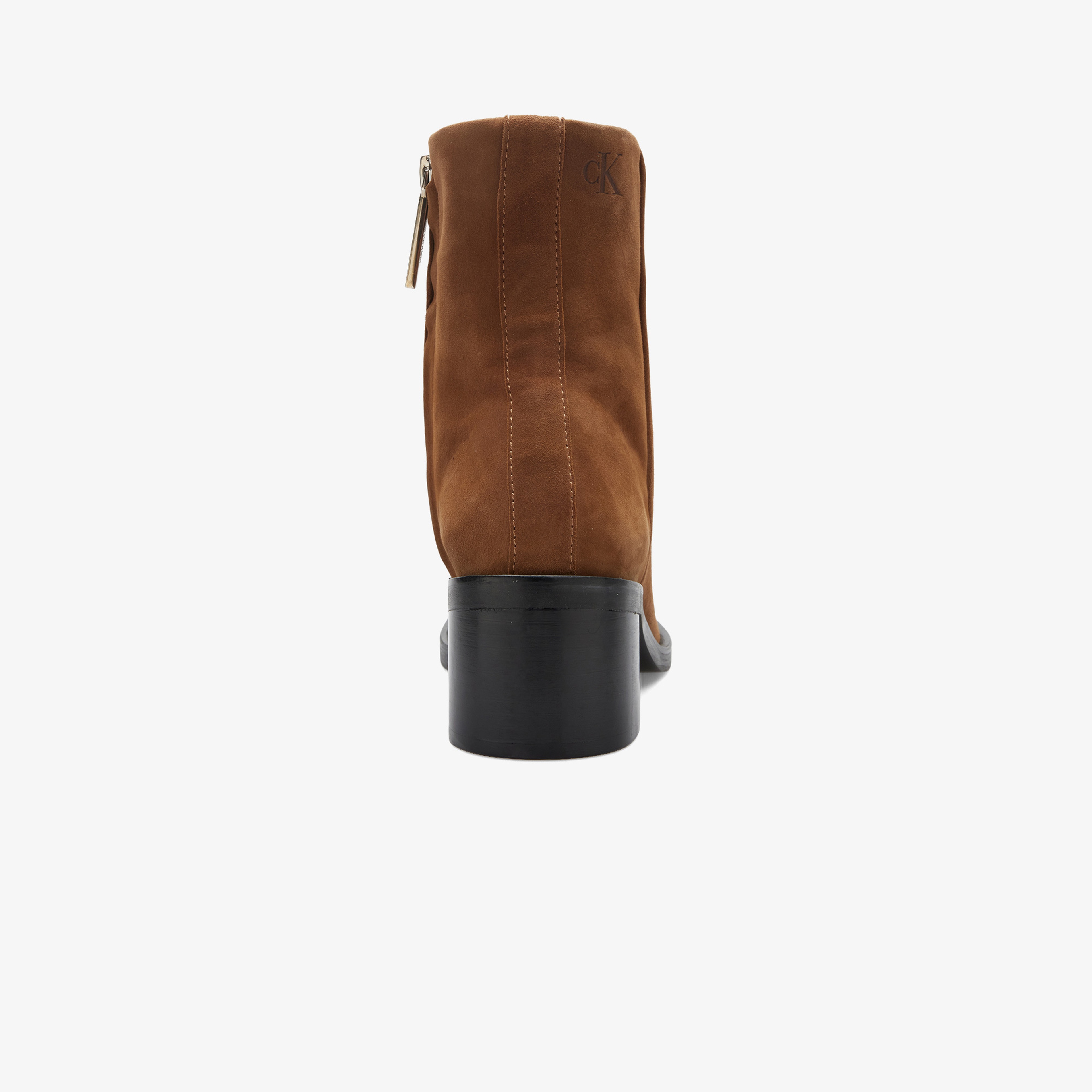 Calvin Klein Block Heel Zip  Kadın Kahverengi Bot