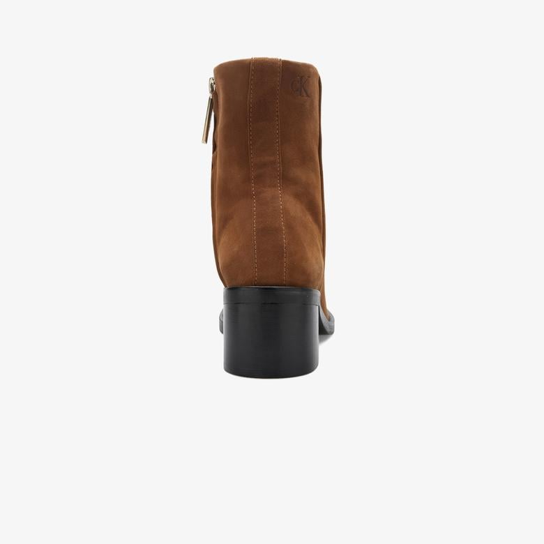Calvin Klein Block Heel Zip  Kadın Kahverengi Bot
