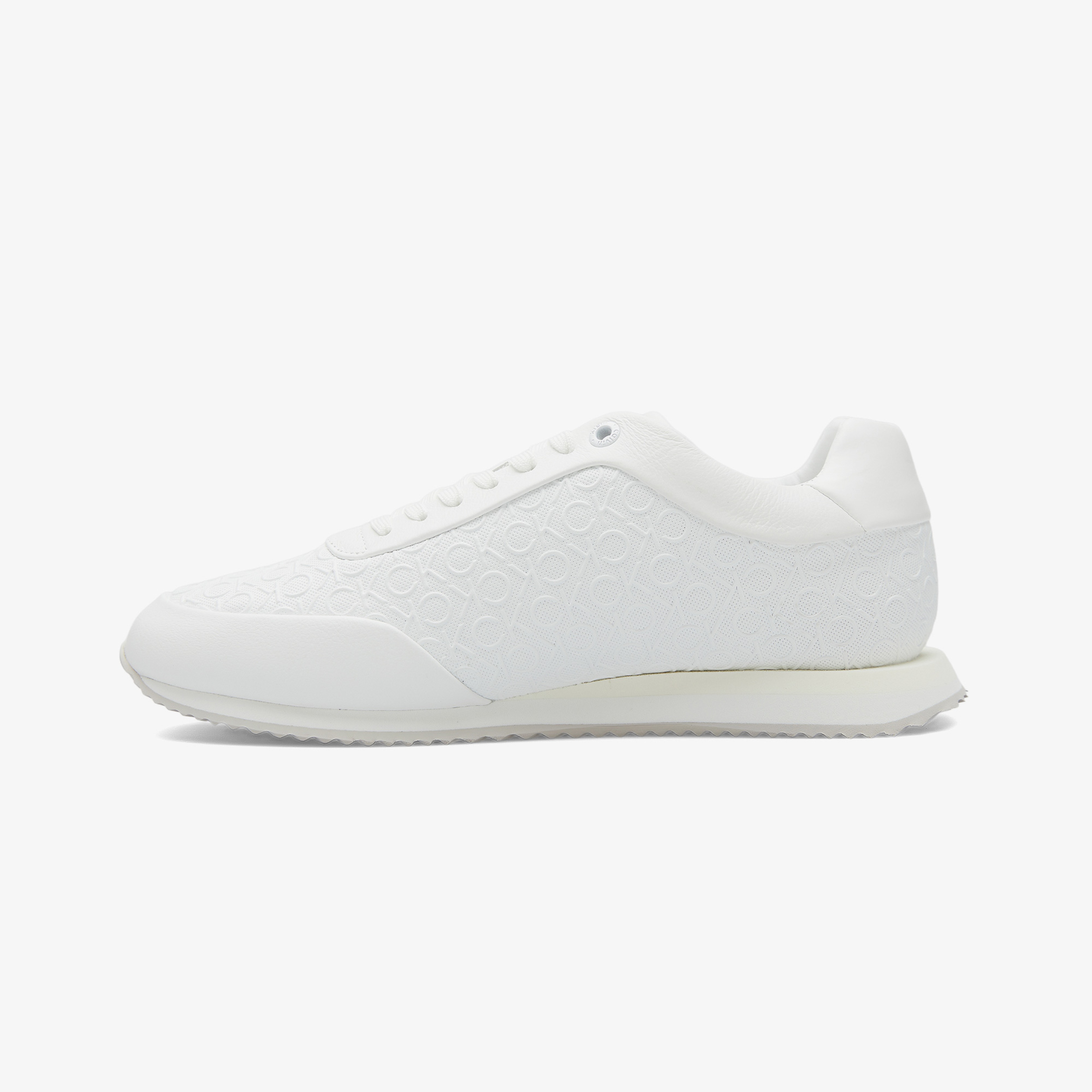 Calvin Klein Runner Lace Up Mono Kadın Beyaz Sneaker