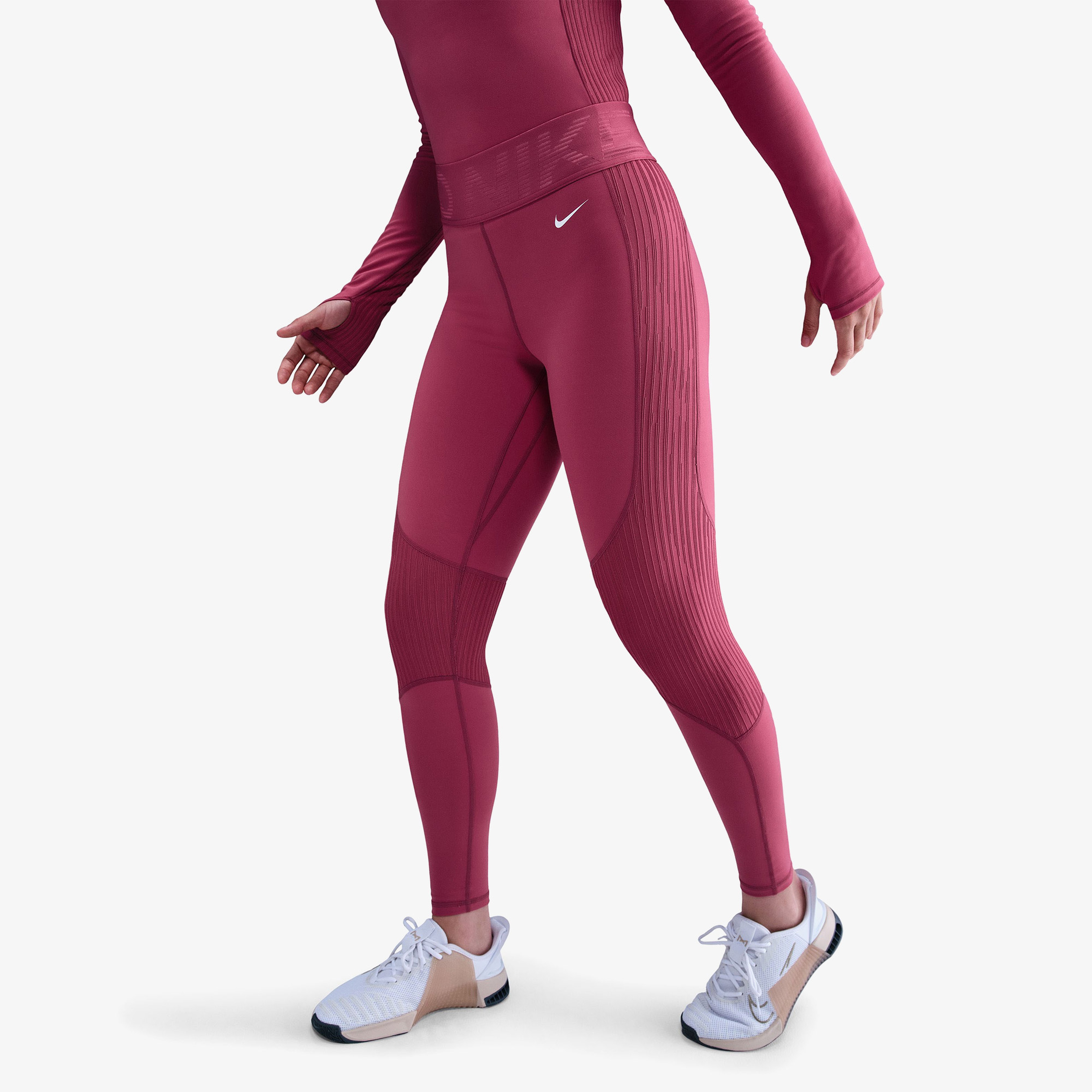 Nike Pro Dri-Fit Warm Sculpt Kadın Pembe Tayt
