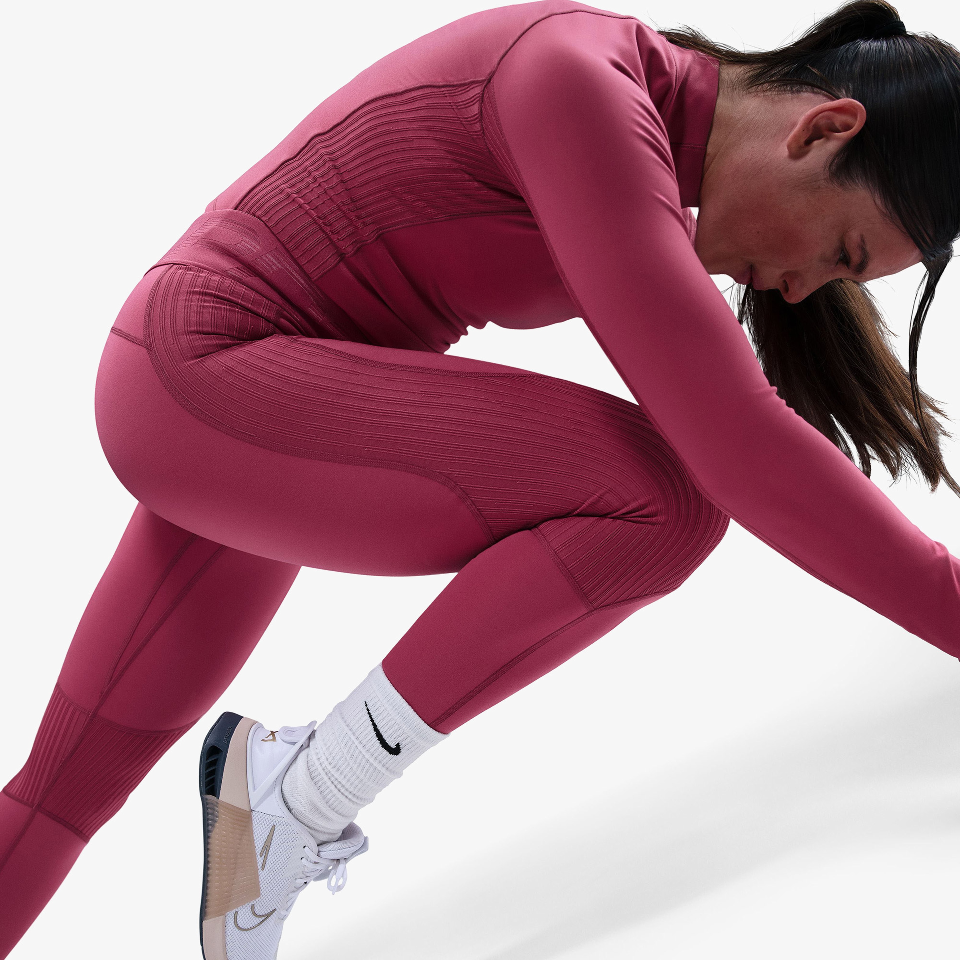 Nike Pro Dri-Fit Warm Sculpt Kadın Pembe Tayt