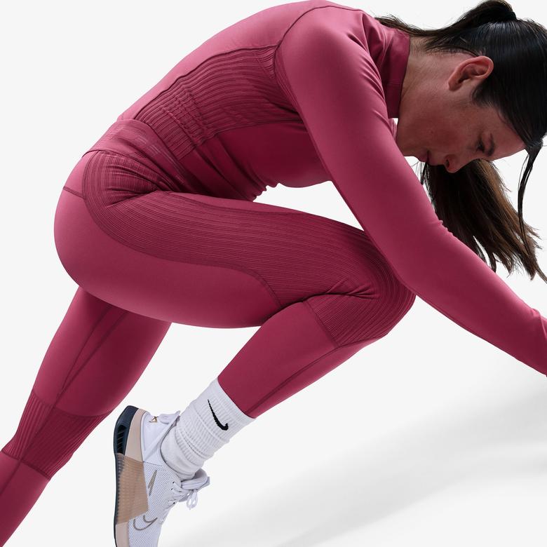Nike Pro Dri-Fit Warm Sculpt Kadın Pembe Tayt