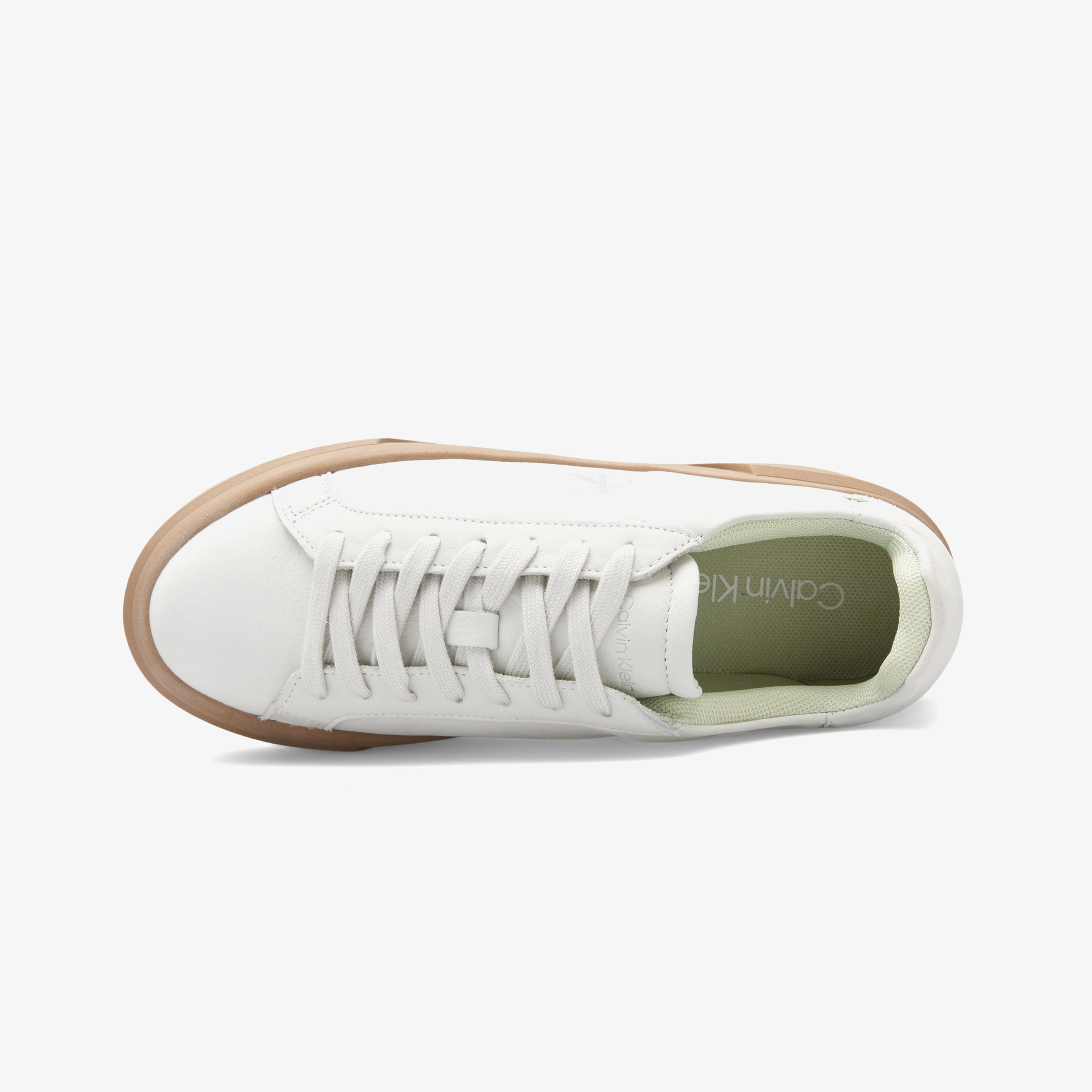 Calvin Klein Flatform Lace Up Kadın Yeşil Sneaker