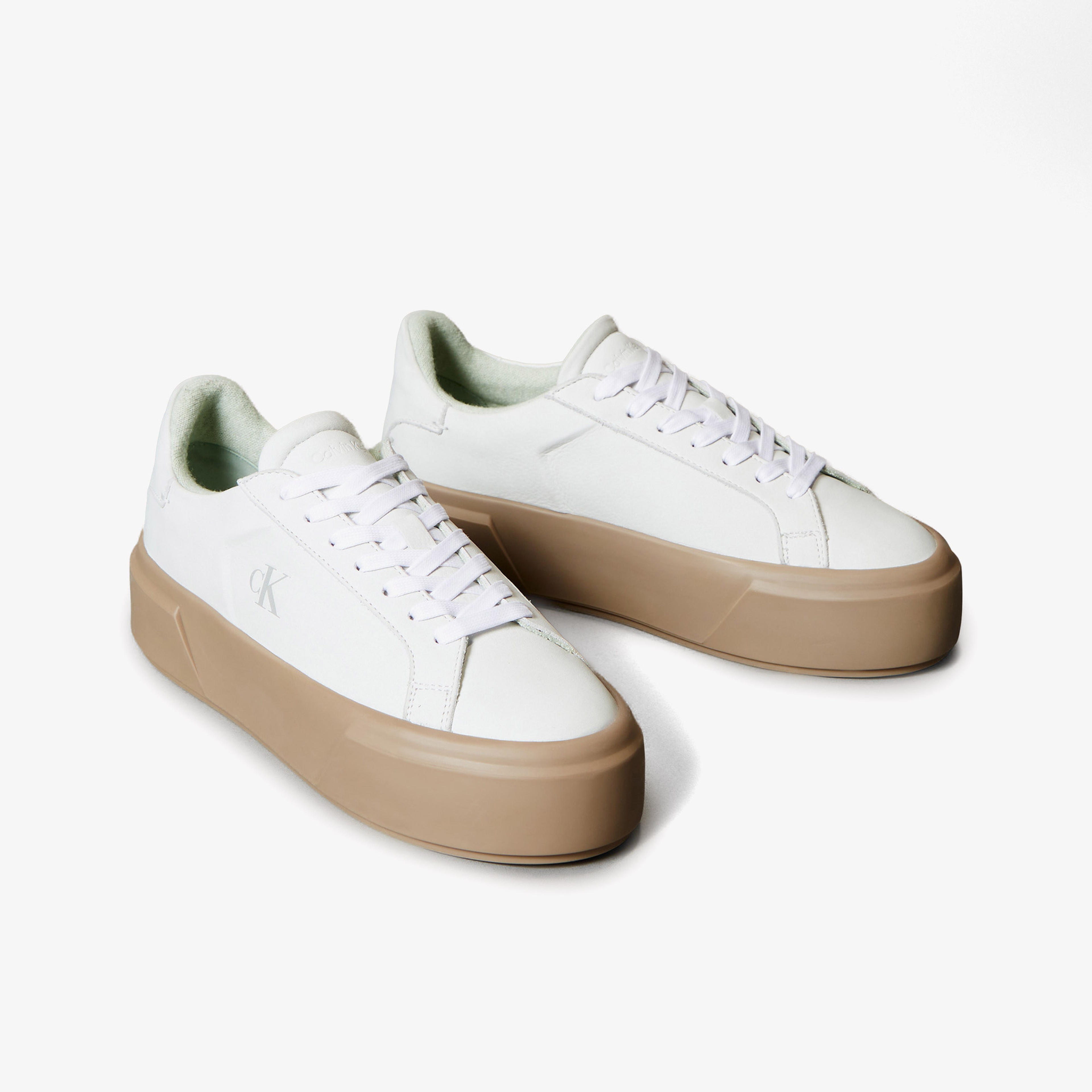 Calvin Klein Flatform Lace Up Kadın Yeşil Sneaker