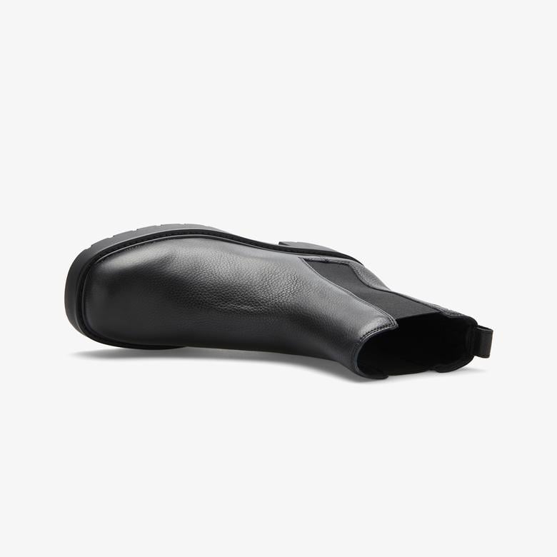 Calvin Klein Chunky Cheea Leather Kadın Siyah Bot