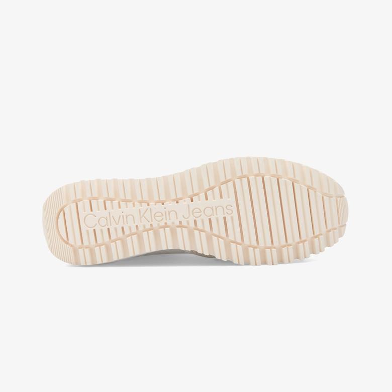 Calvin Klein Toothy Runner Lace Up Mix Kadın Beyaz Sneaker