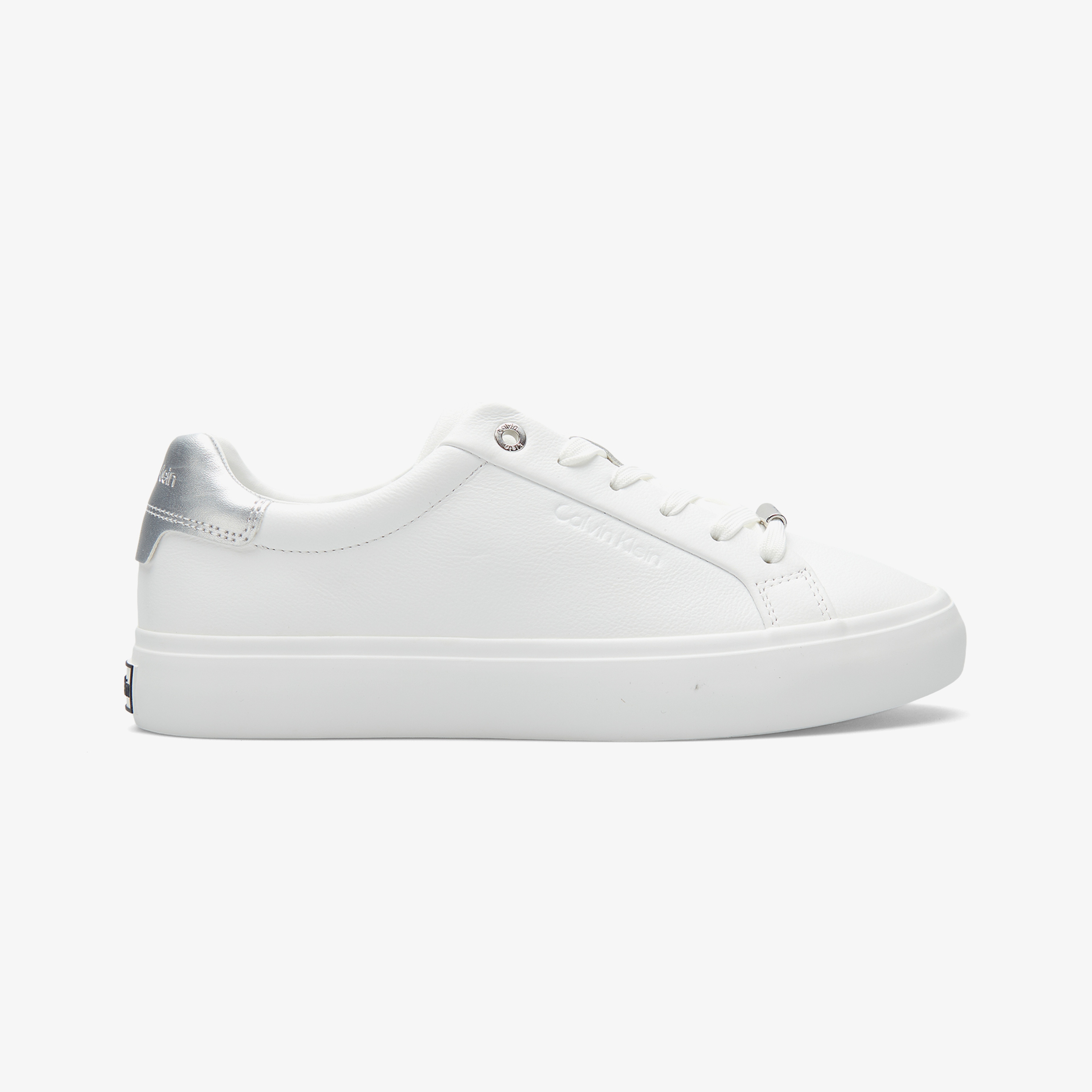 Calvin Klein Lace Up Sneaker Silver Kadın Beyaz Sneaker