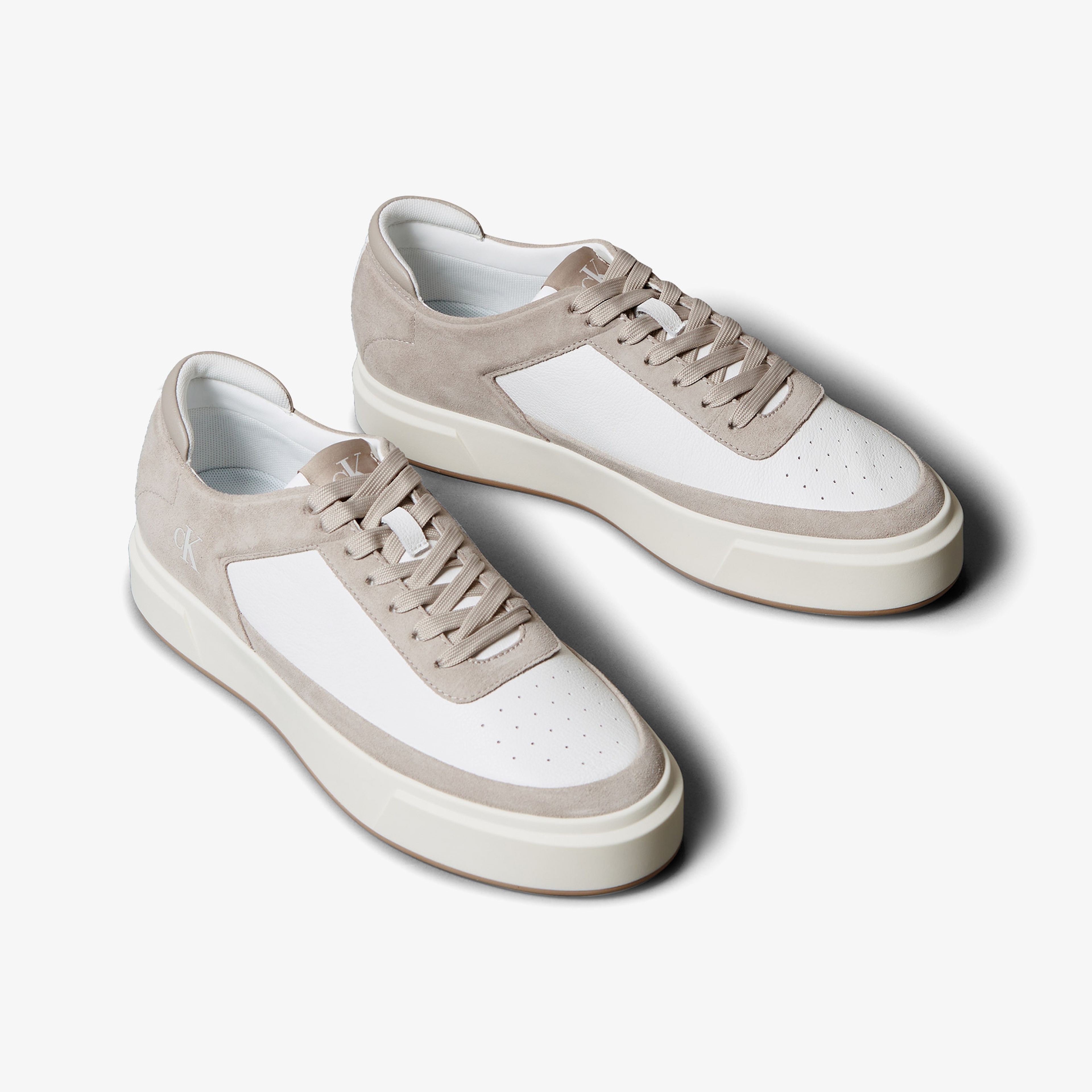 Calvin Klein Basket Cupsole Lace Up  Erkek Beyaz Sneaker
