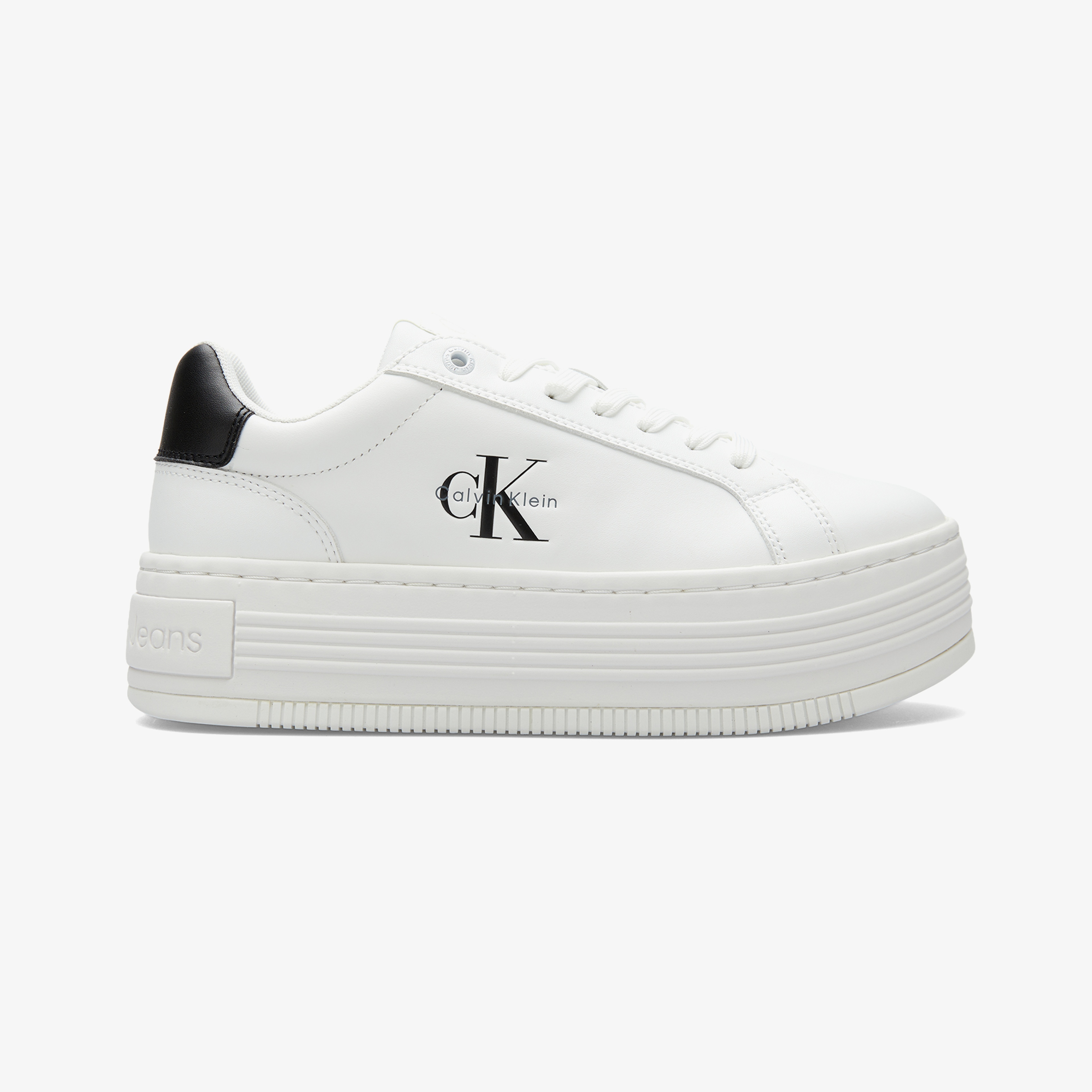 Calvin Klein Bold Flat Low Lace Kadın Beyaz Sneaker