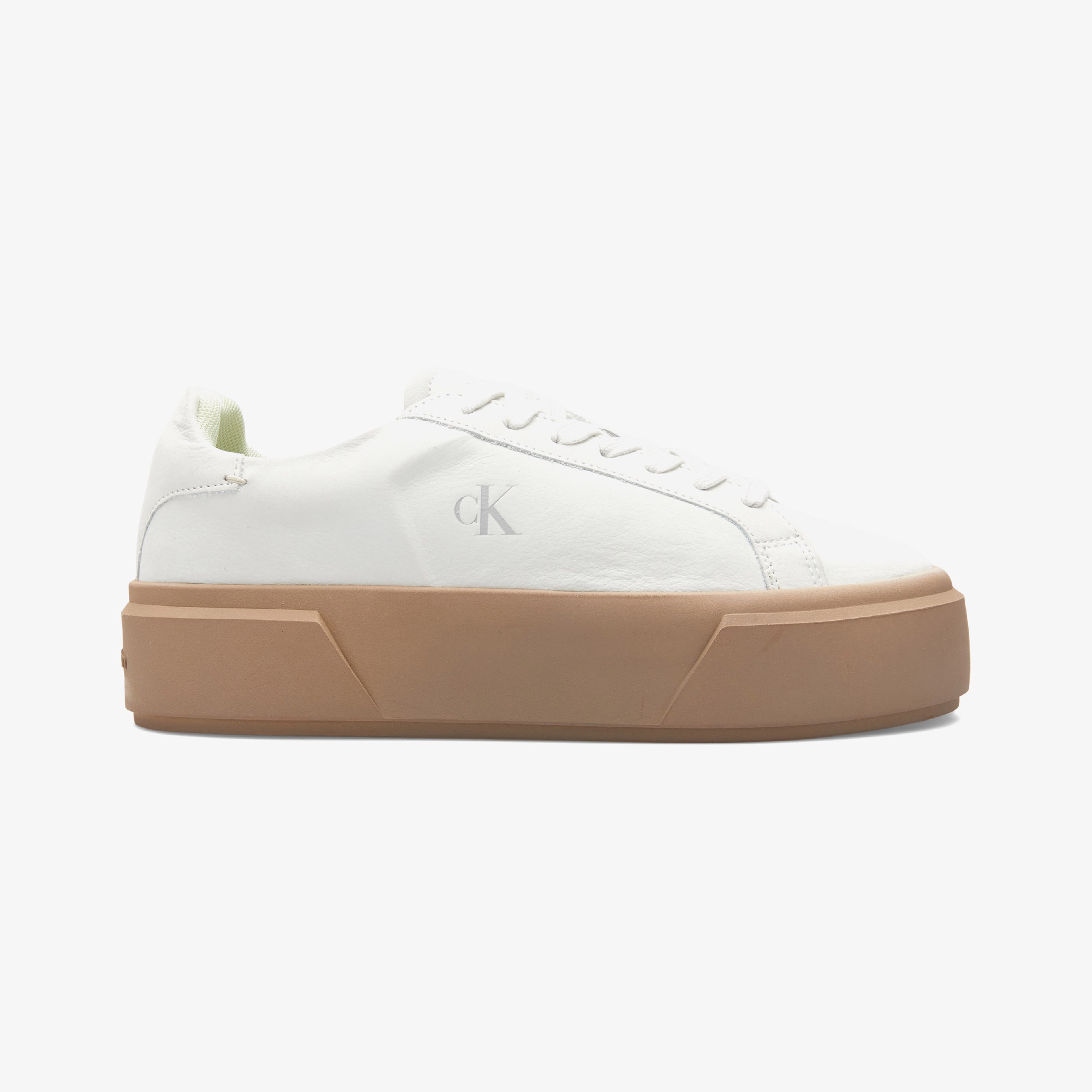 Calvin Klein Flatform Lace Up Kadın Yeşil Sneaker