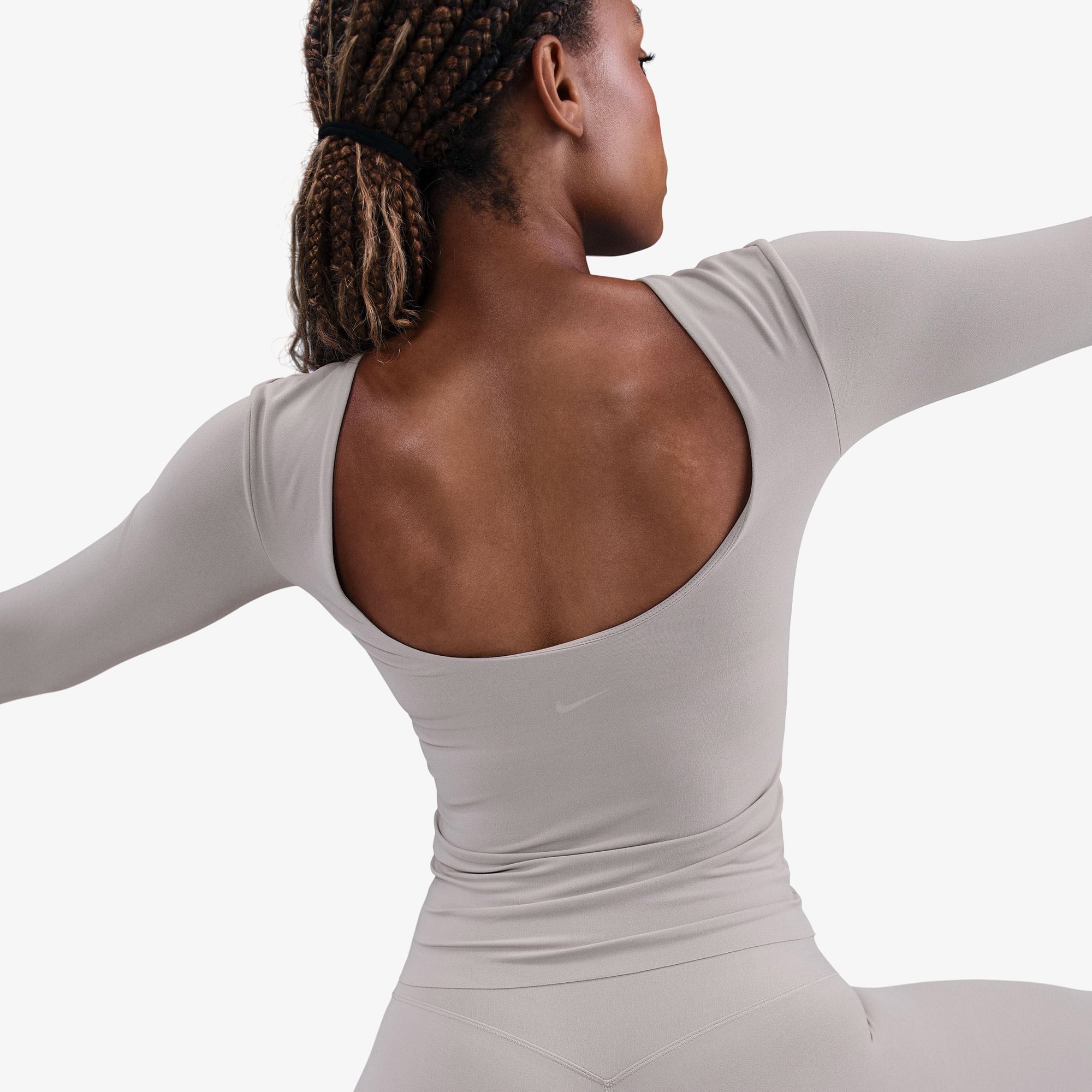 Nike Zenvy Kadın Gri Koşu Sweatshirt