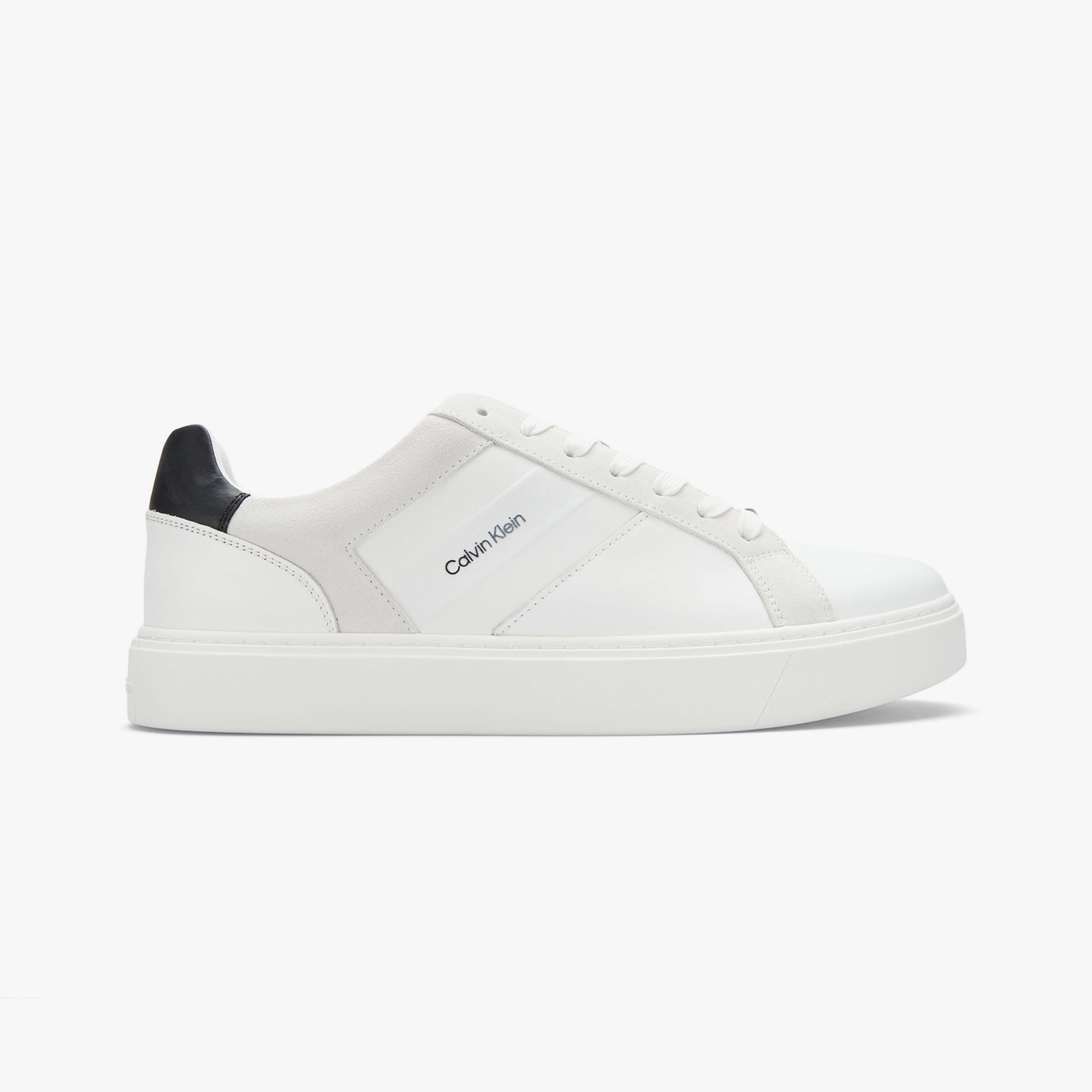 Calvin Klein Classic Cupsole Lace Up Tape Erkek Beyaz Sneaker