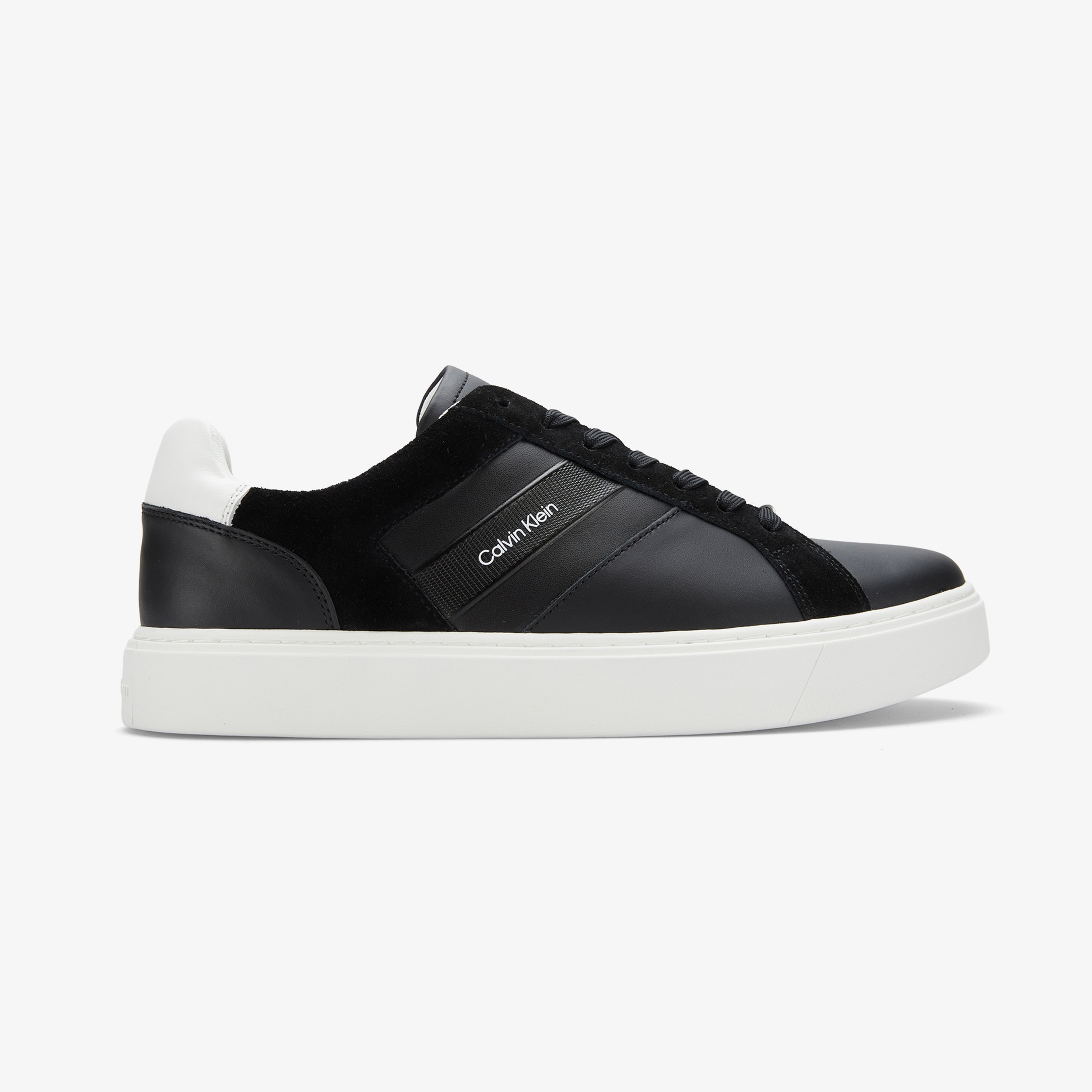 Calvin Klein Classic Cupsole Lace Up Tape Erkek Siyah Sneaker
