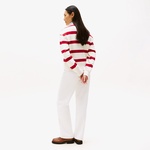 Tommy Hilfiger Script Regular Pique Kadın Beyaz Sweatshirt