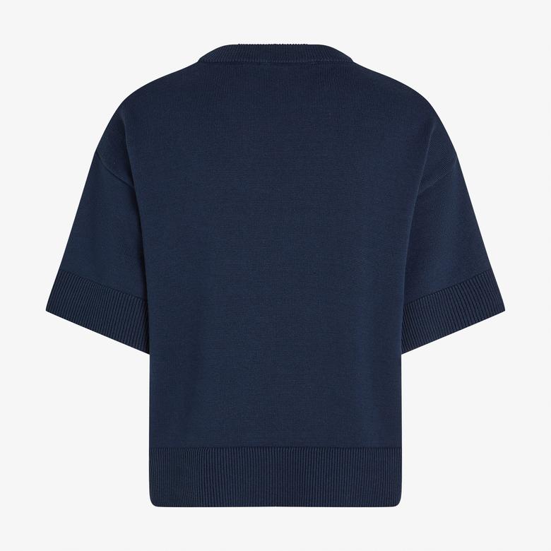 Tommy Hilfiger Kadın Mavi Triko