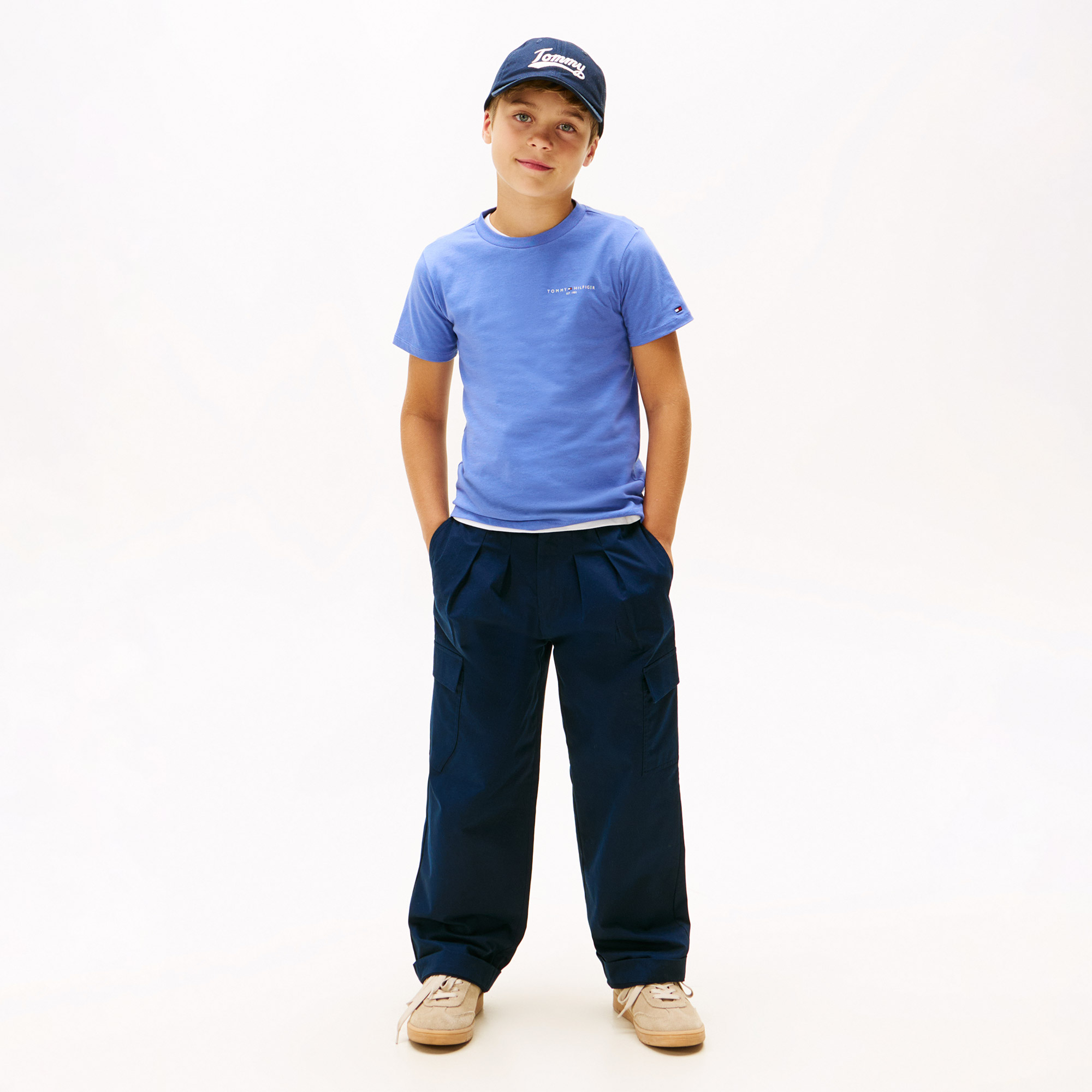 Tommy Hilfiger Mini Corp Çocuk Mavi T-Shirt