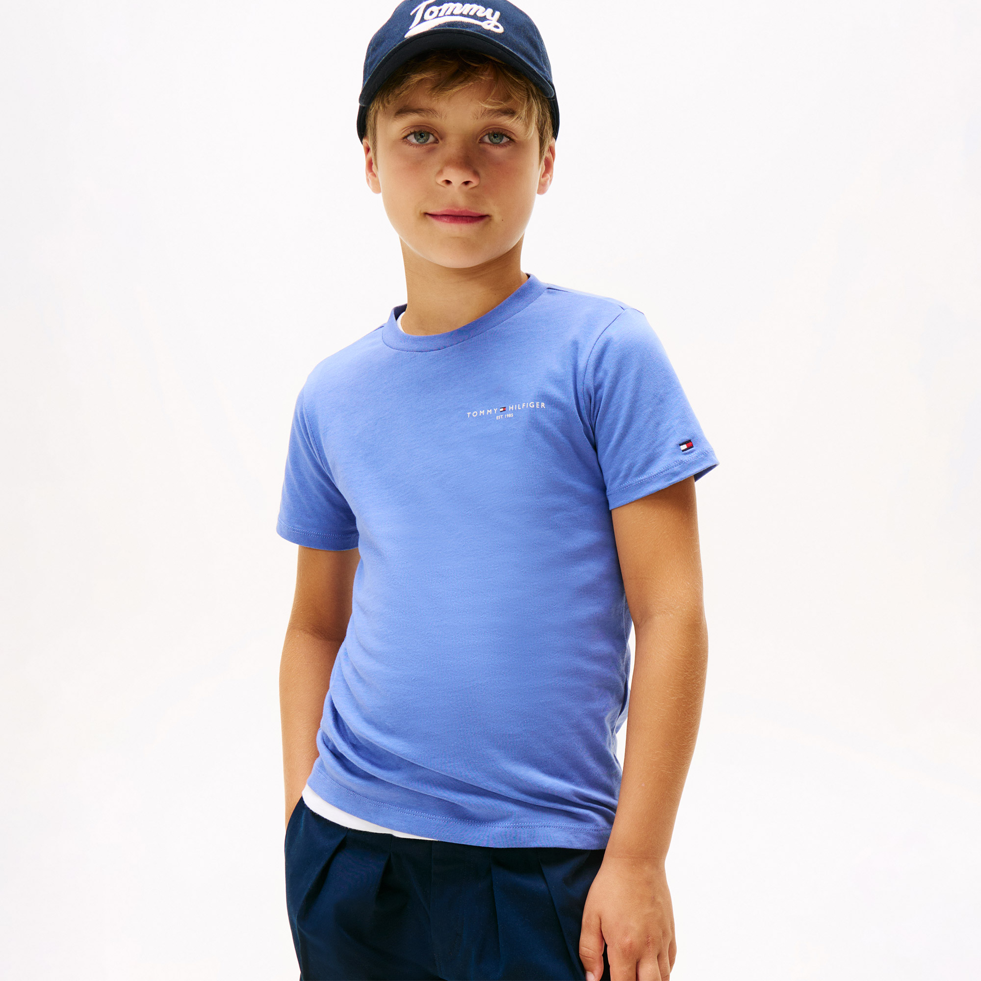 Tommy Hilfiger Mini Corp Çocuk Mavi T-Shirt