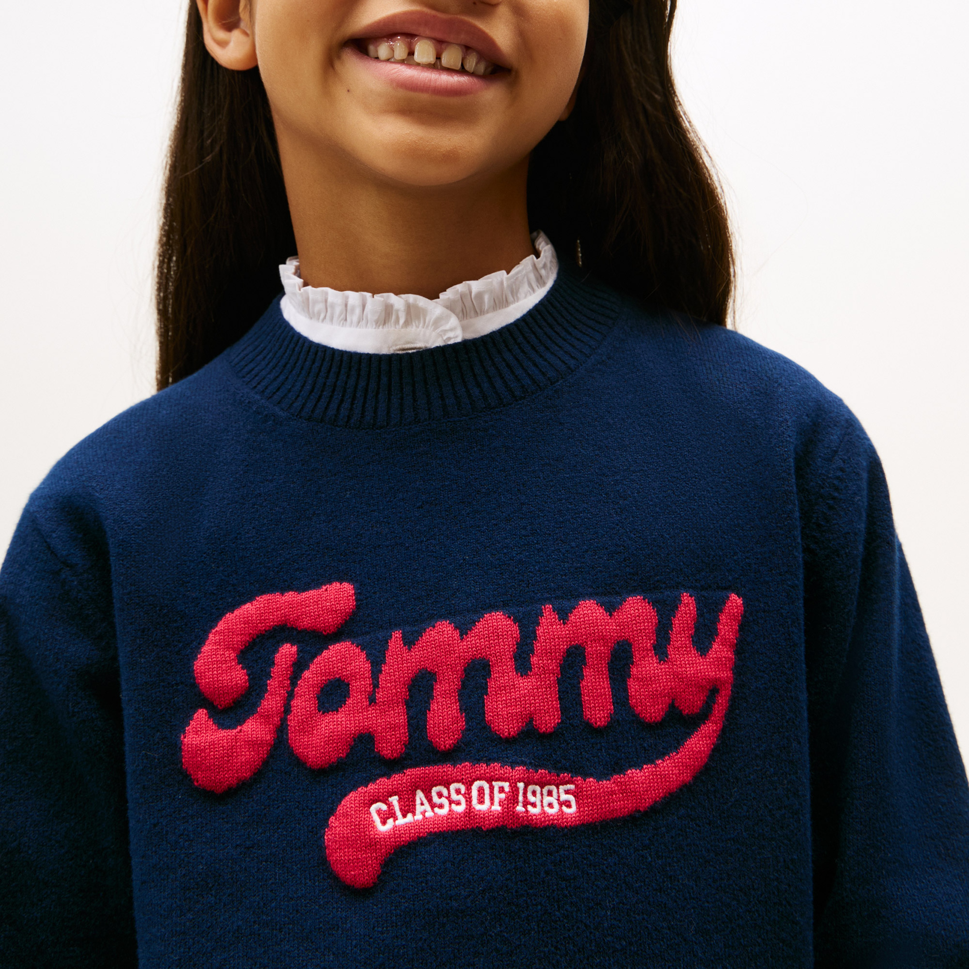 Tommy Hilfiger Logo Çocuk Lacivert Kazak
