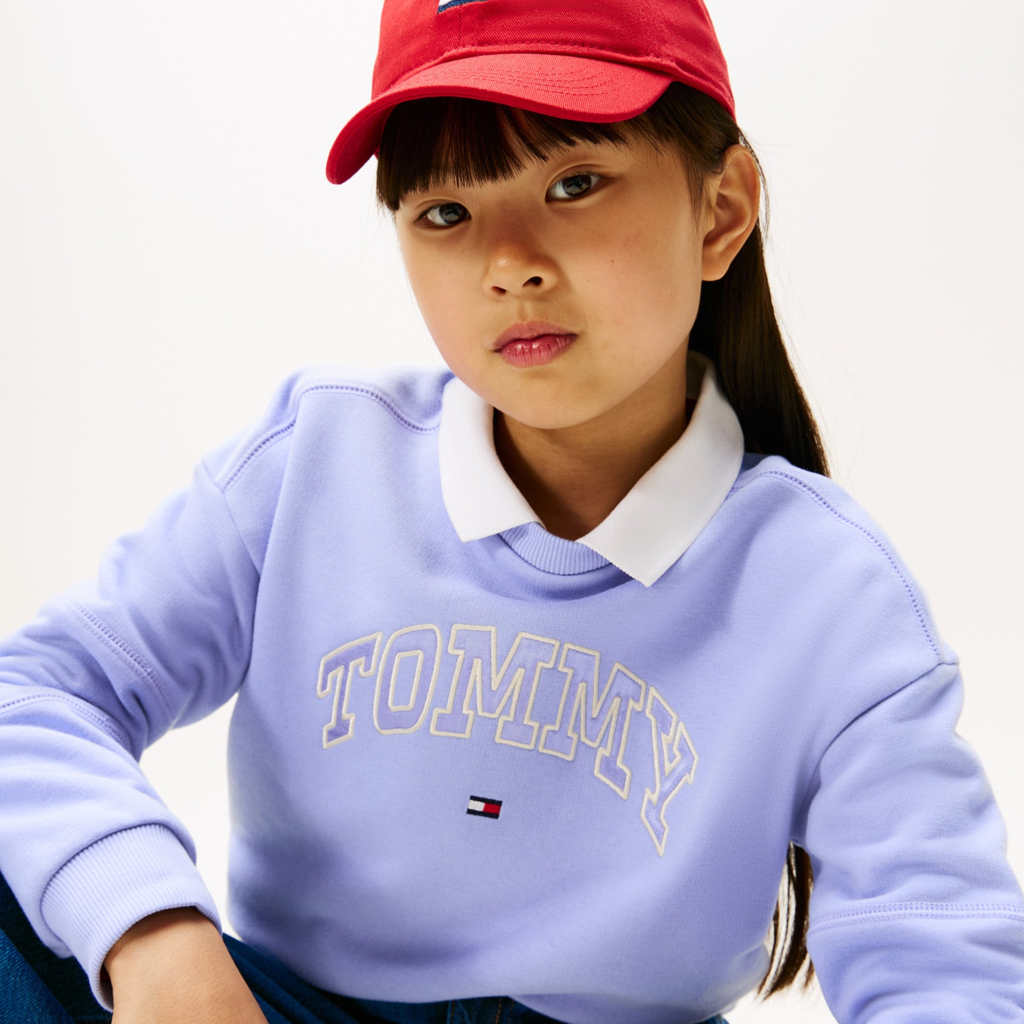 Tommy Hilfiger Varsity Çocuk Mavi Sweatshirt