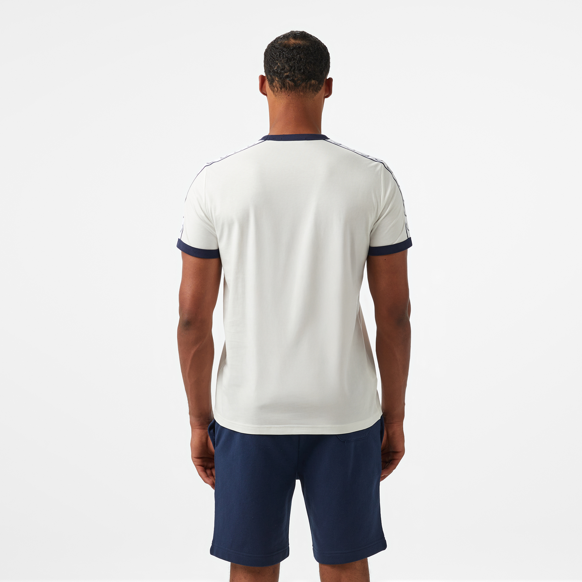 Fred Perry Taped Ringer Erkek Beyaz T-Shirt
