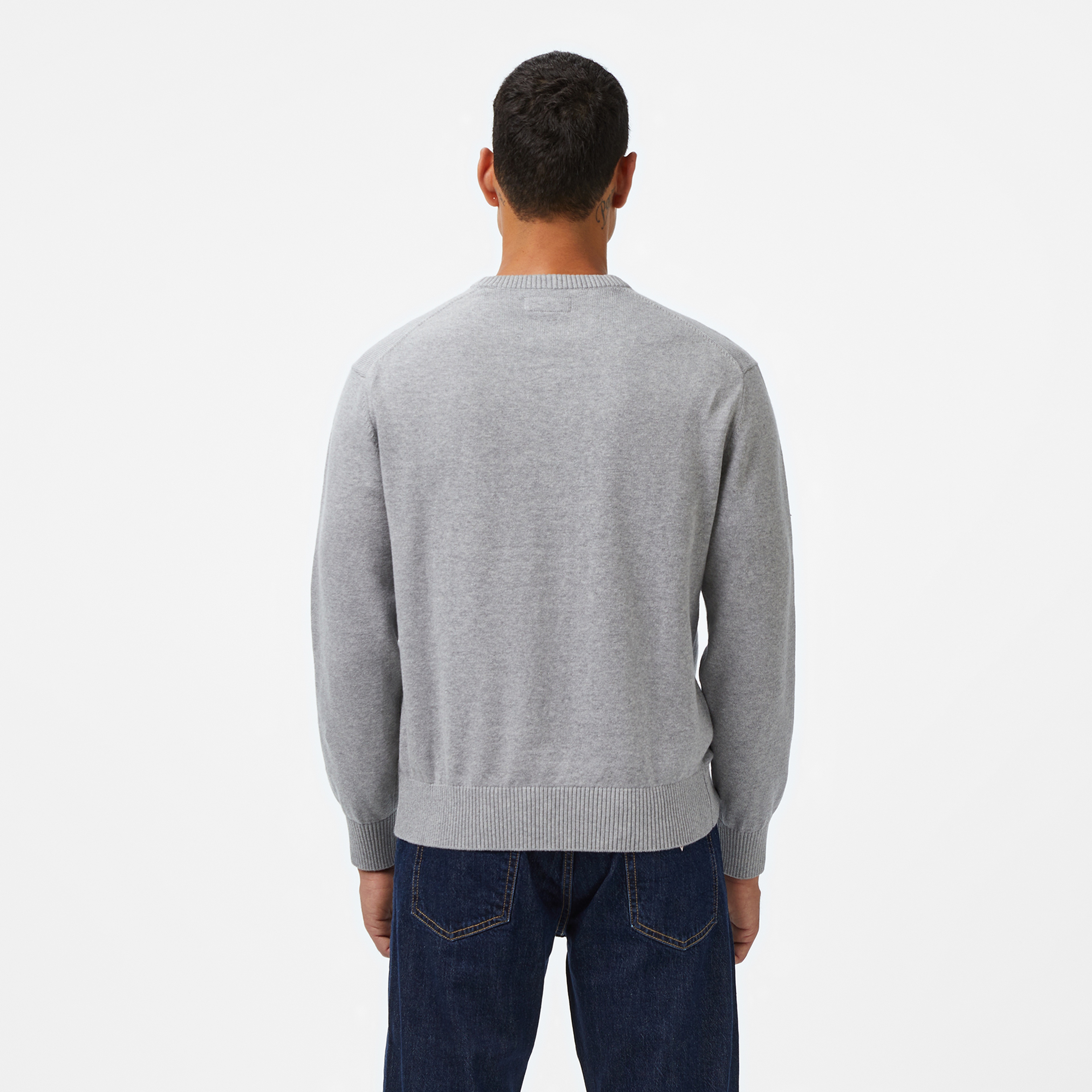 Guess Jeans Erkek Gri Triko