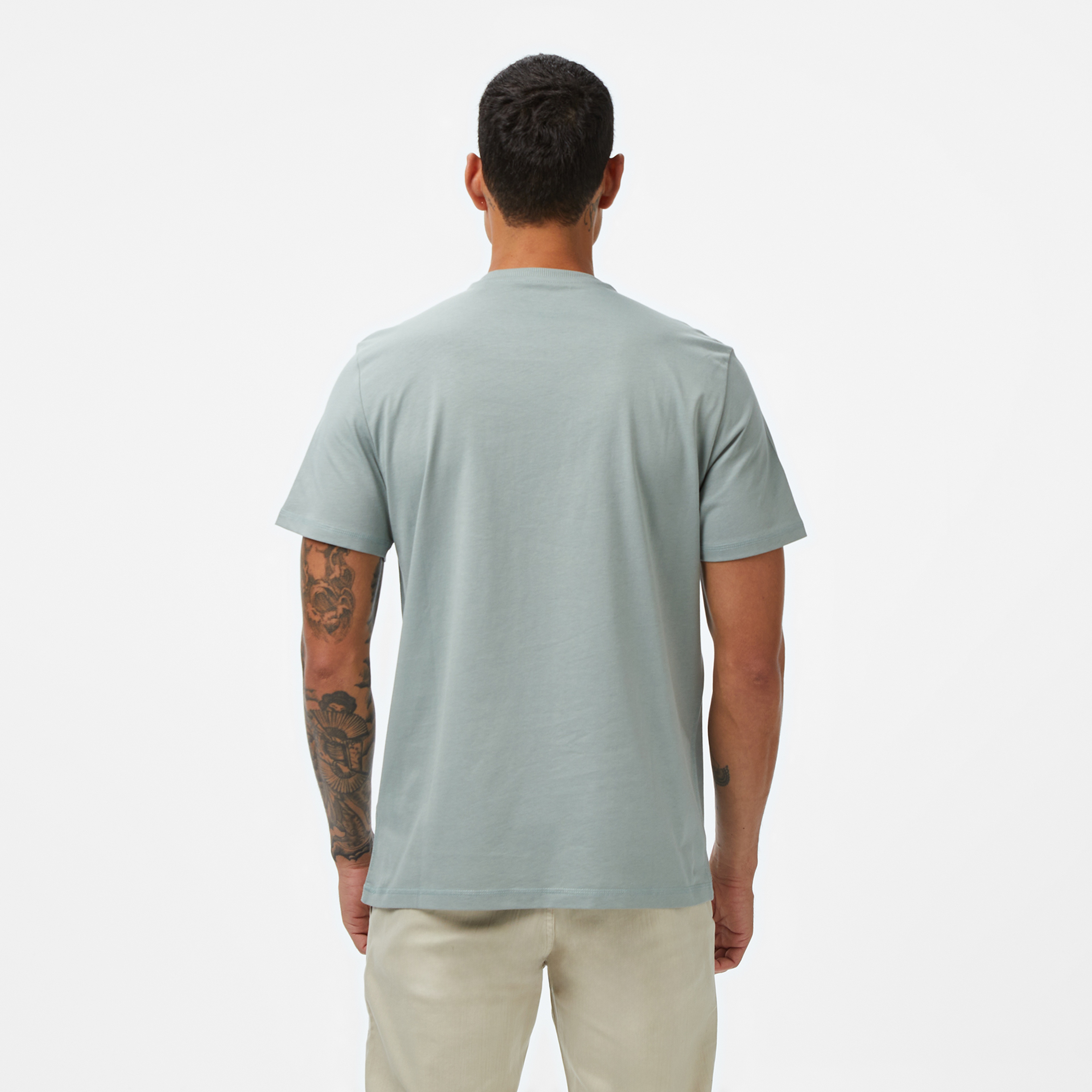 Guess Triangle Regular Fit Erkek Gri T-Shirt