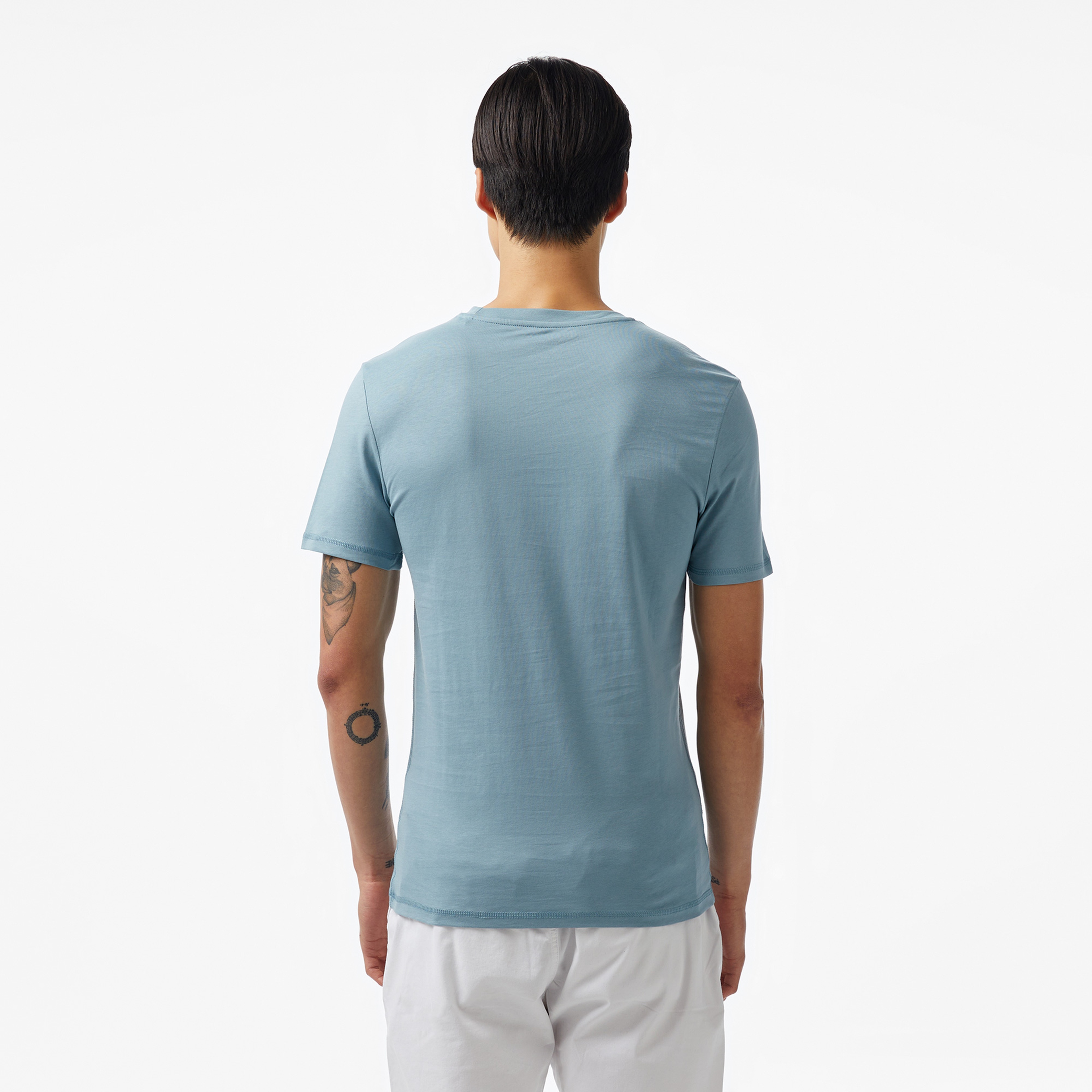 Guess Aidy Mid Organic Stream 180 Erkek Mavi T-Shirt