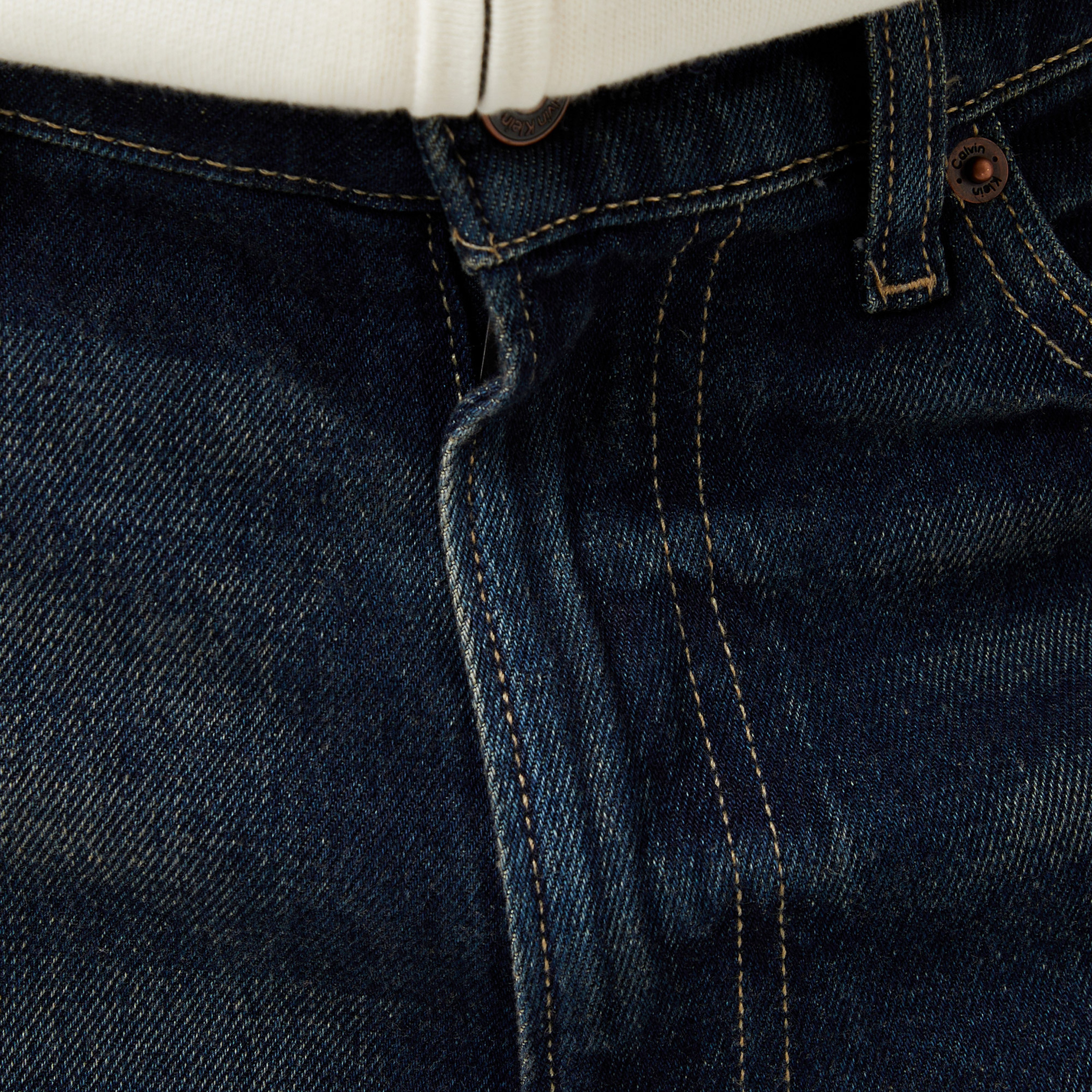 Calvin Klein Standart Straight Fit Gilded Rinse Erkek Mavi Jean