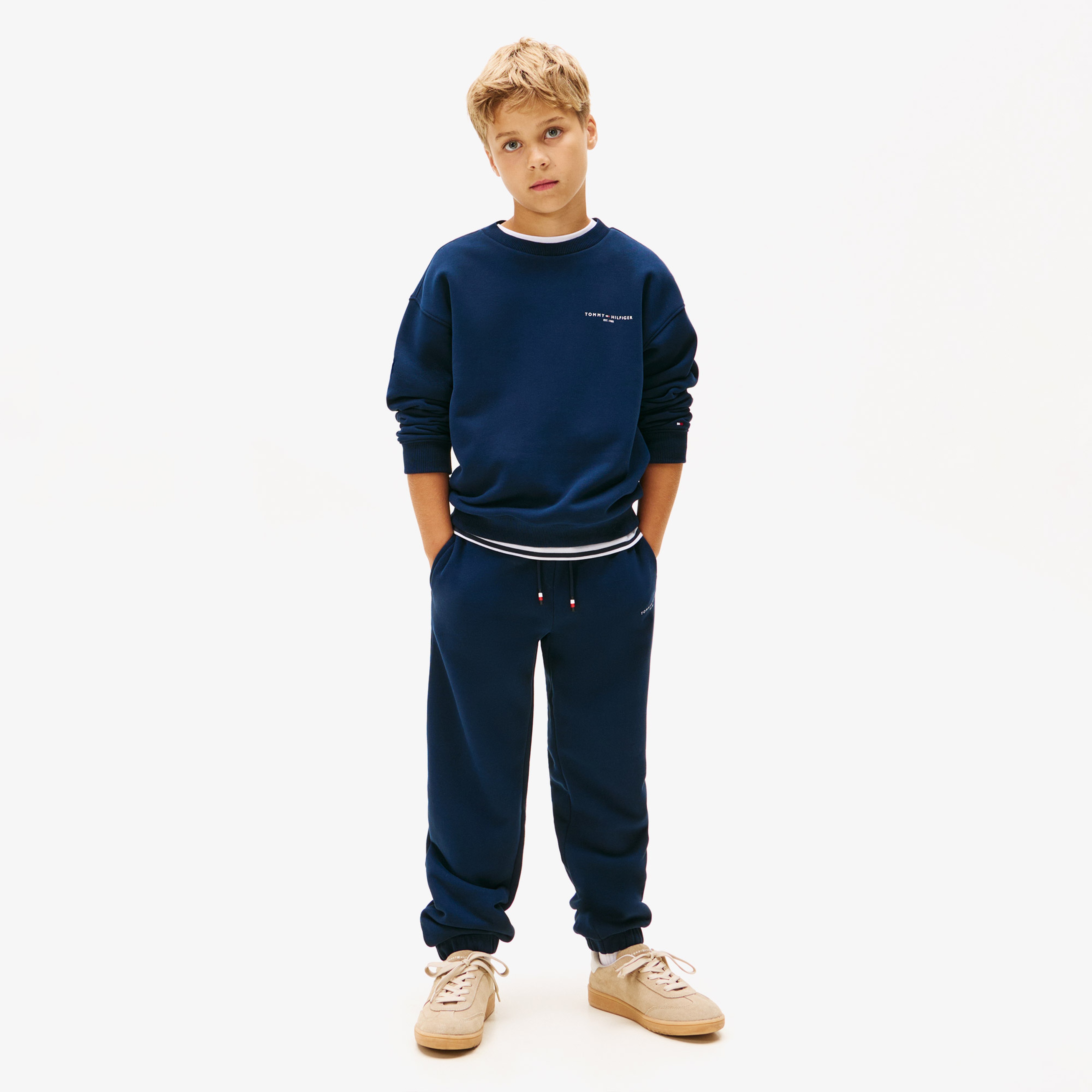 Tommy Hilfiger Mini Corp Çocuk Lacivert Eşofman Takımı