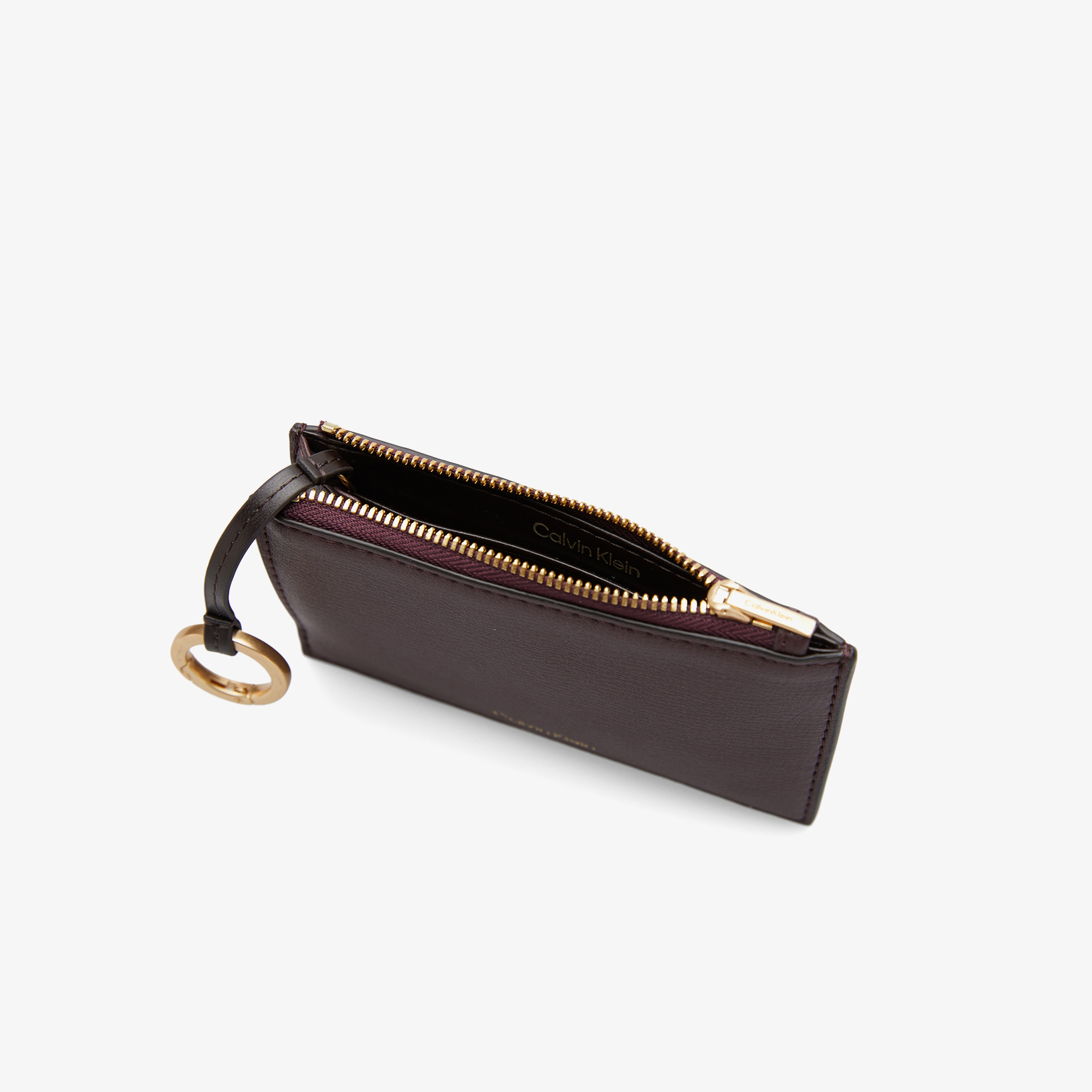 Calvin Klein Foil Logo Top Zip Kadın Kırmızı Kartlık