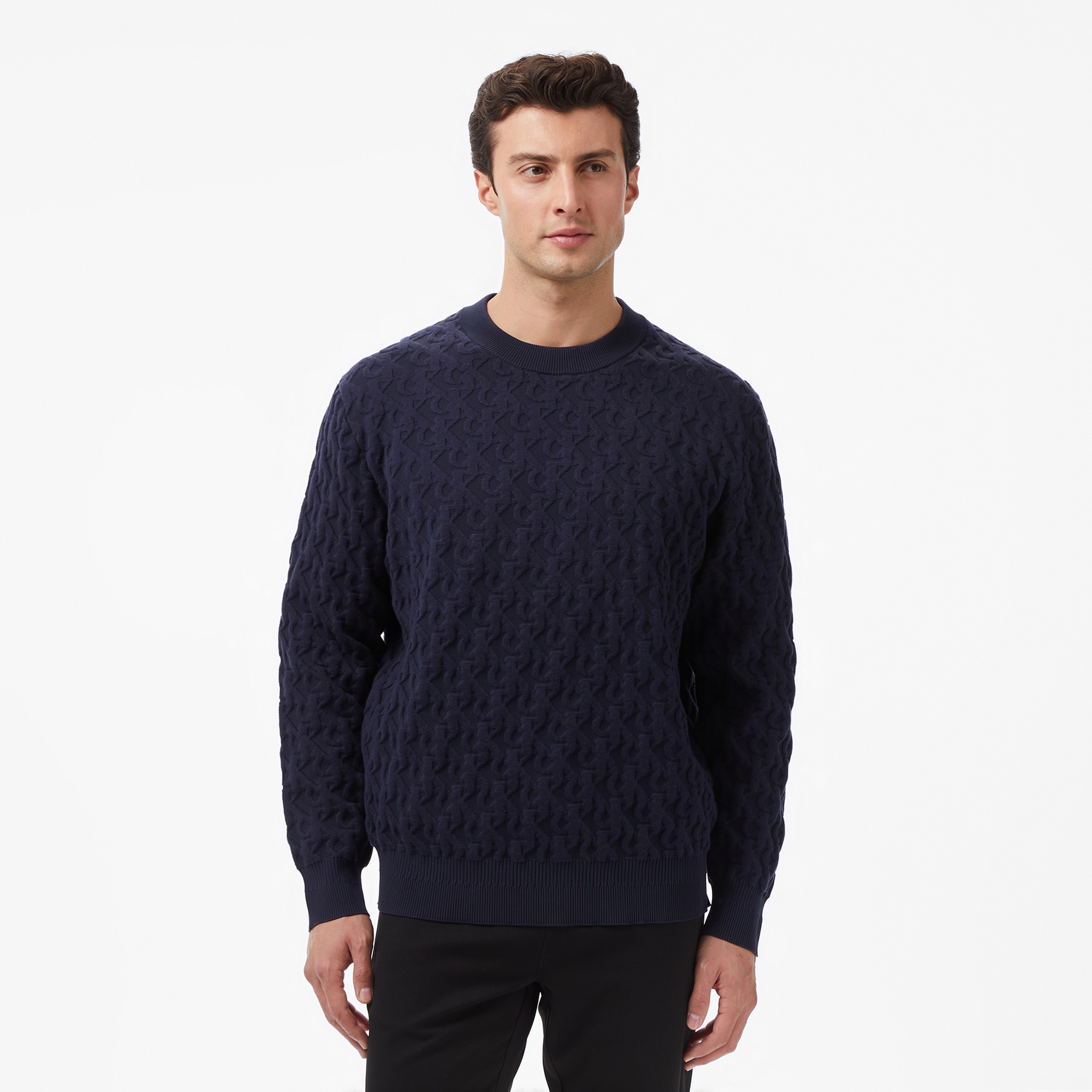 Calvin Klein Erkek Mavi Triko