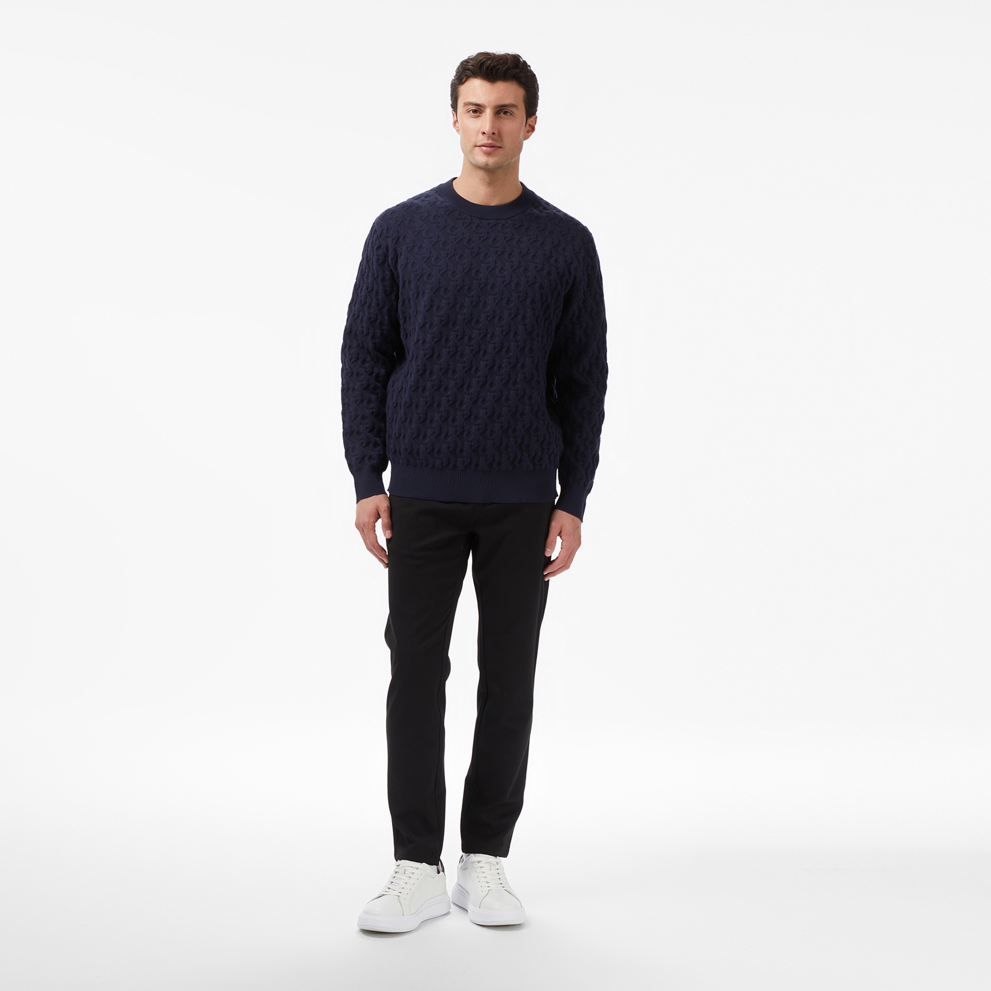 Calvin Klein Erkek Mavi Triko