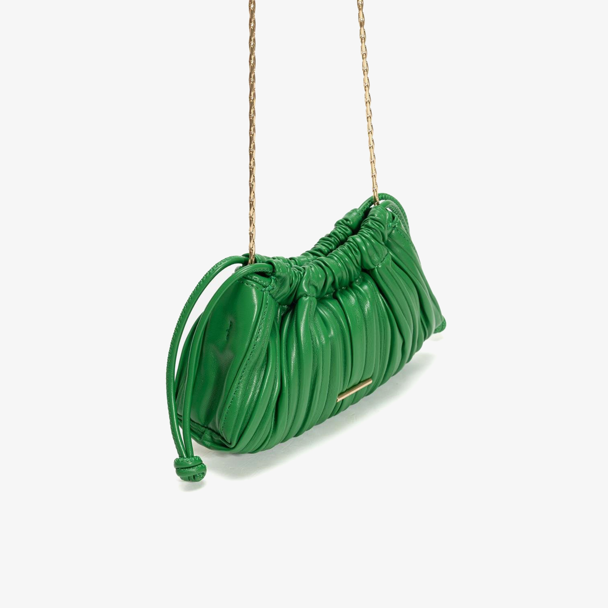 Calvin Klein Drawstring Plisse Mini Kadın Yeşil El