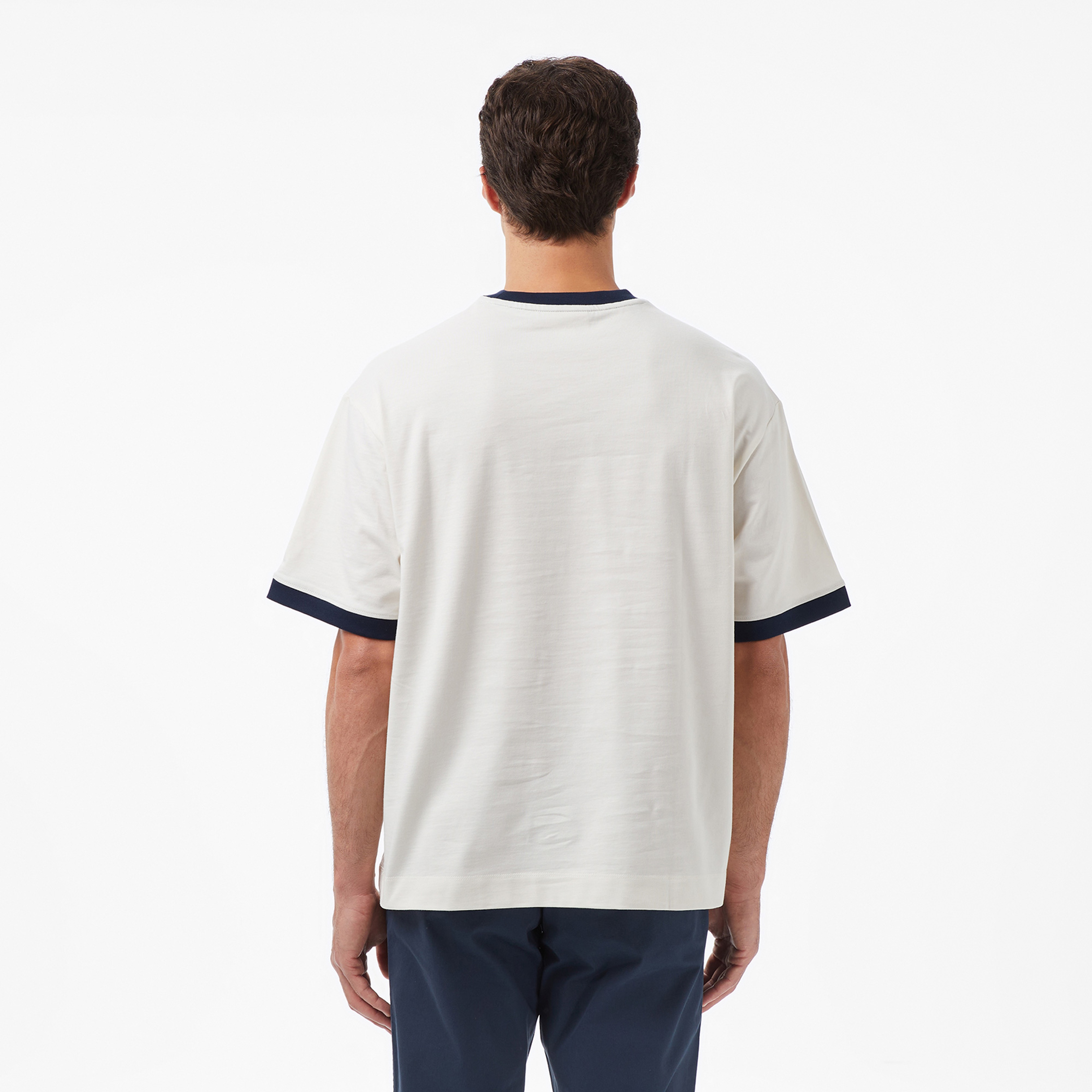 Calvin Klein Retro Logo Ringer Erkek Haki T-Shirt