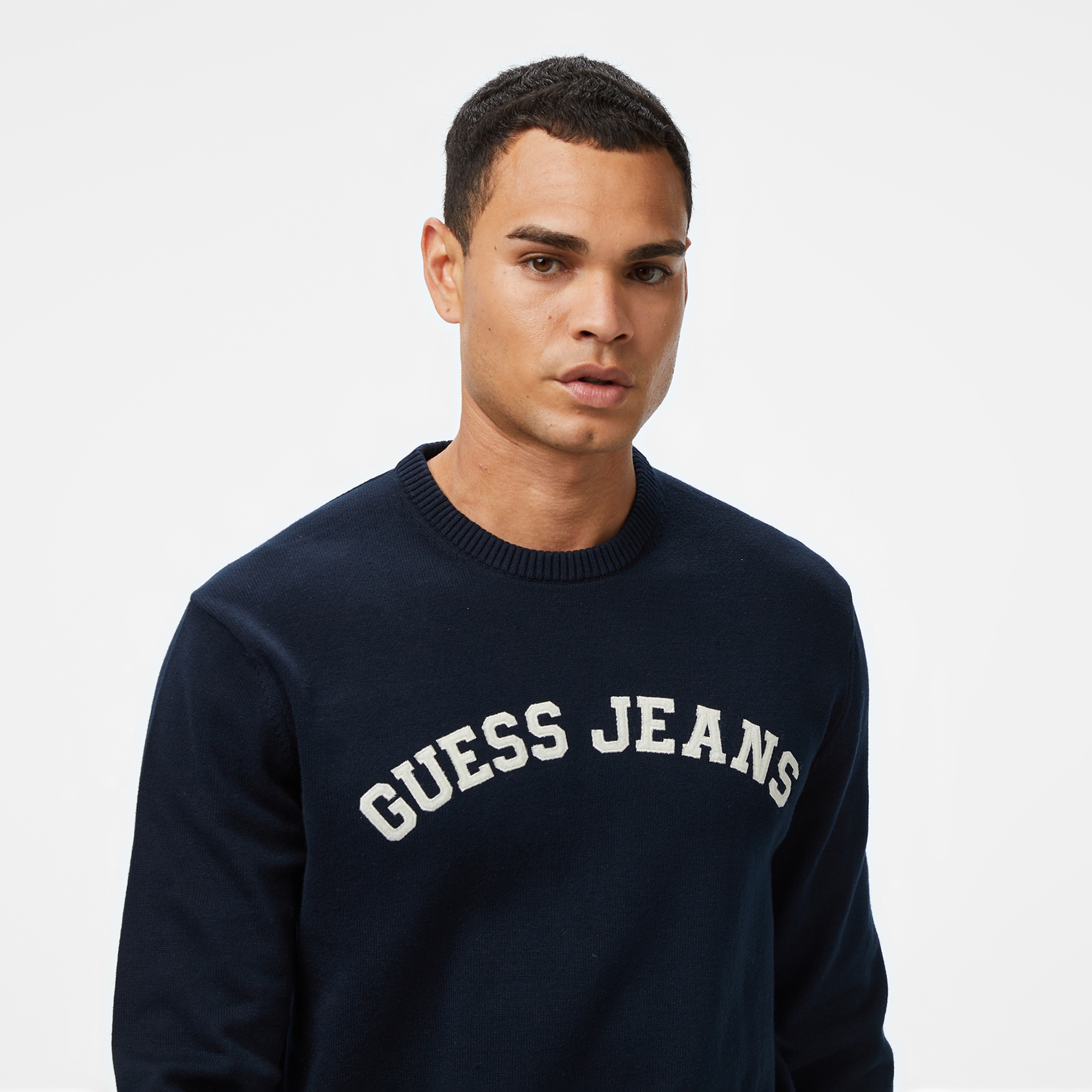 Guess Jeans Erkek Lacivert Triko